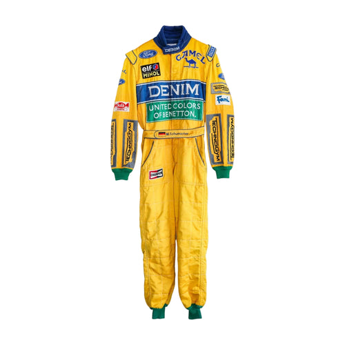 1993 Michael Schumacher Camel Benetton F1 Printed Race Suit