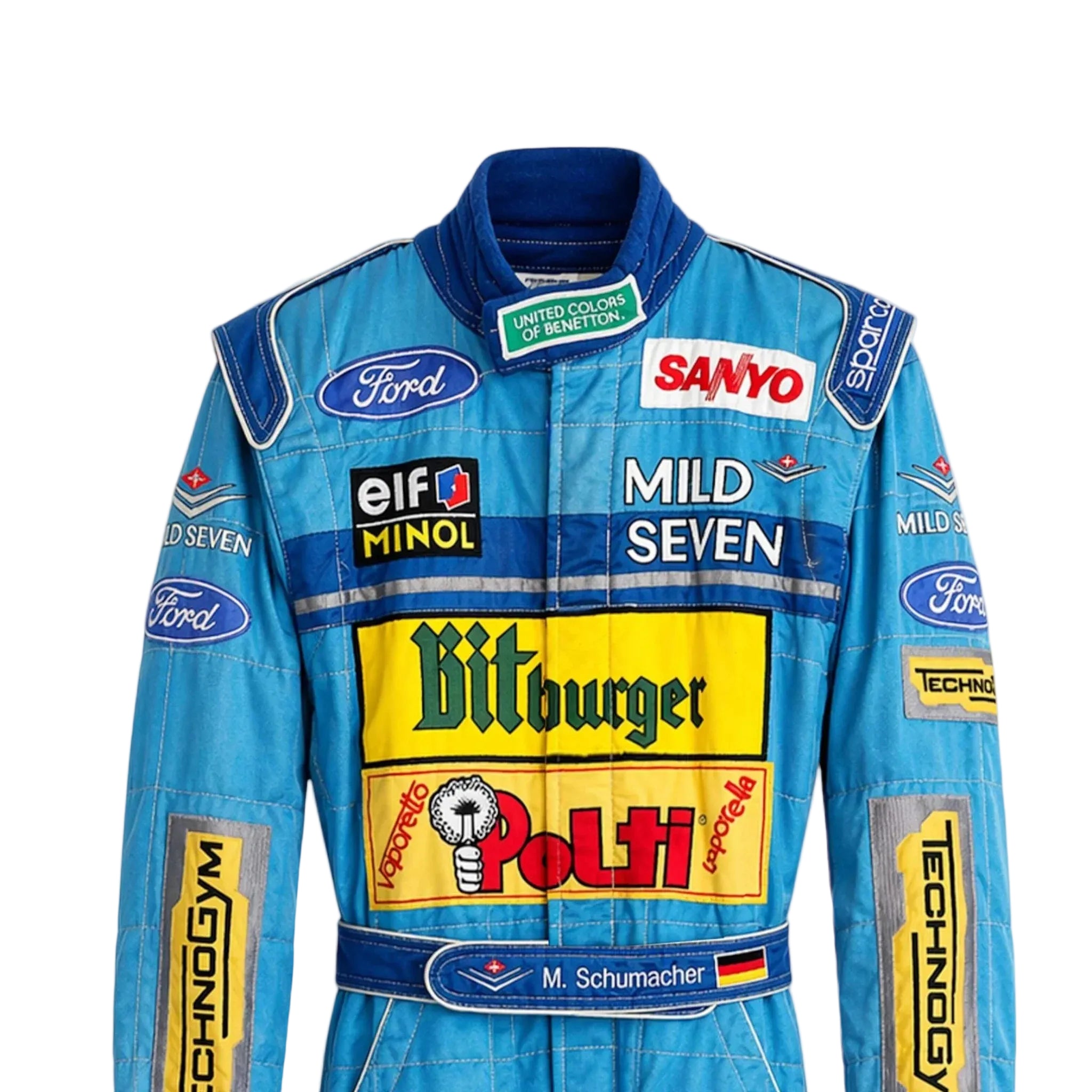 1994 Michael Schumacher Benetton Ford Japanese GP F1 Printed Race Suit