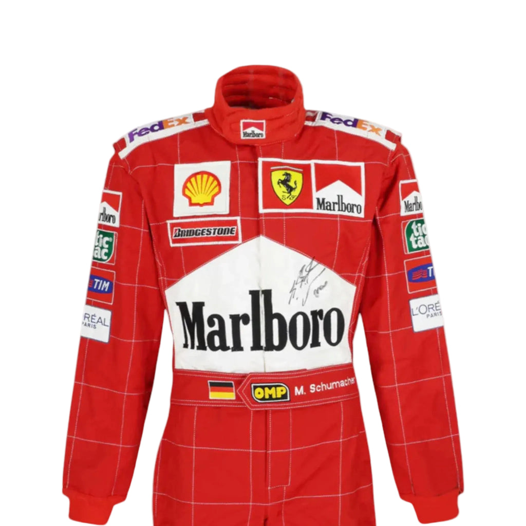 2002 Michael Schumacher Ferrari F1 Printed Race Suit