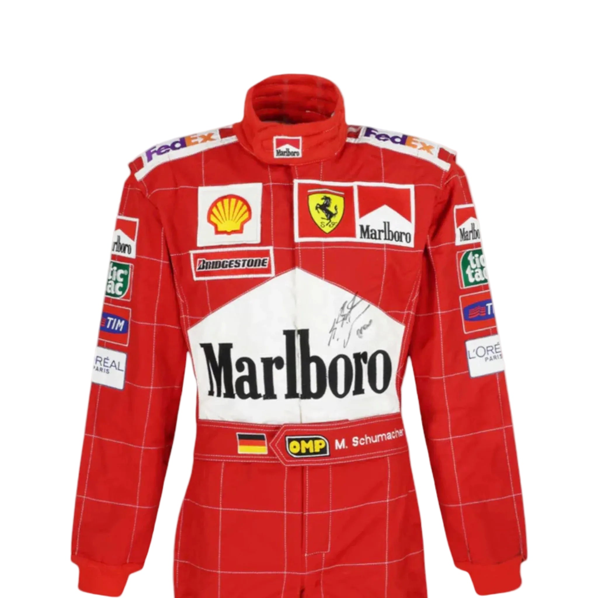2002 Michael Schumacher Ferrari F1 Printed Race Suit