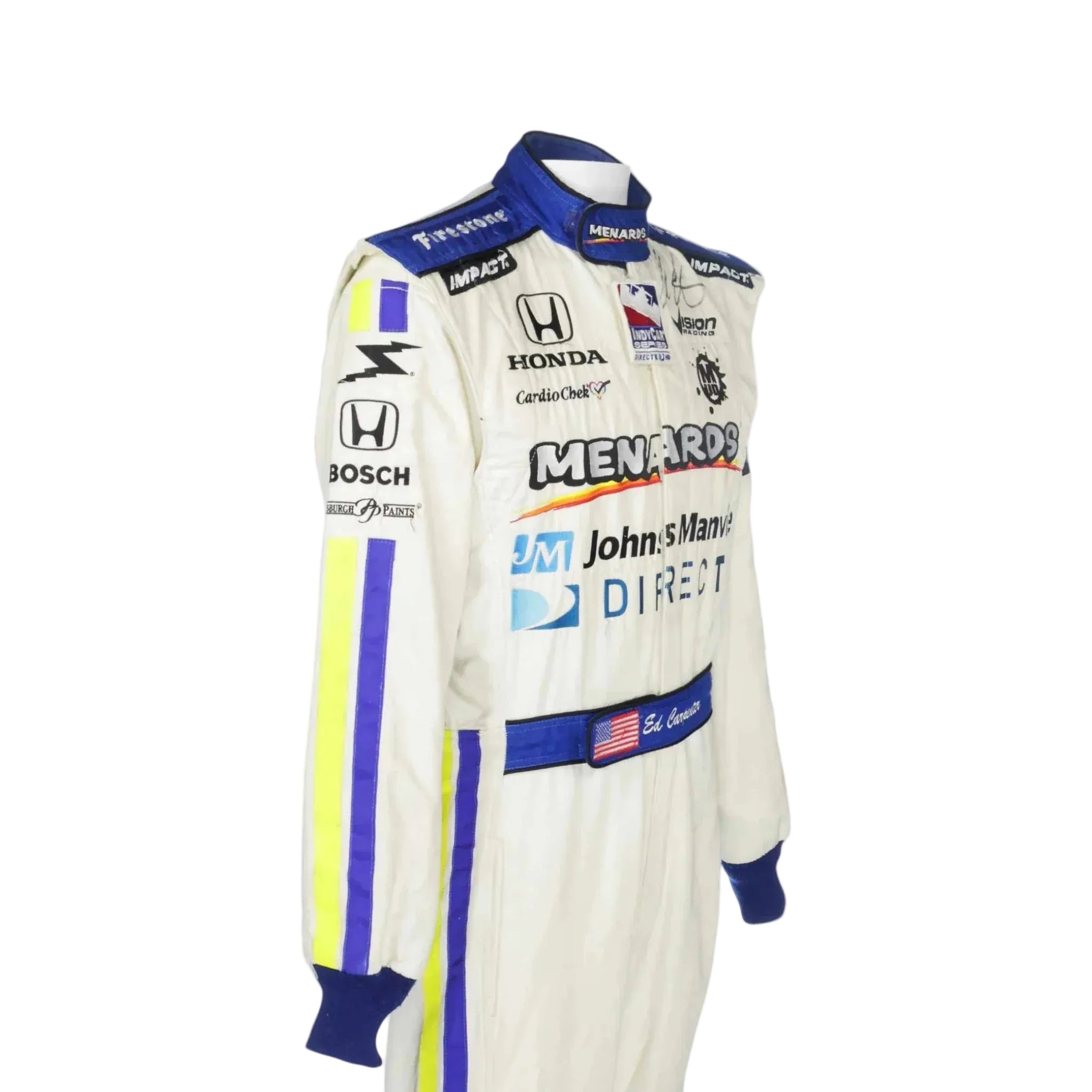 2008 Ed Carpenter Menards IndyCar Printed Race Suit