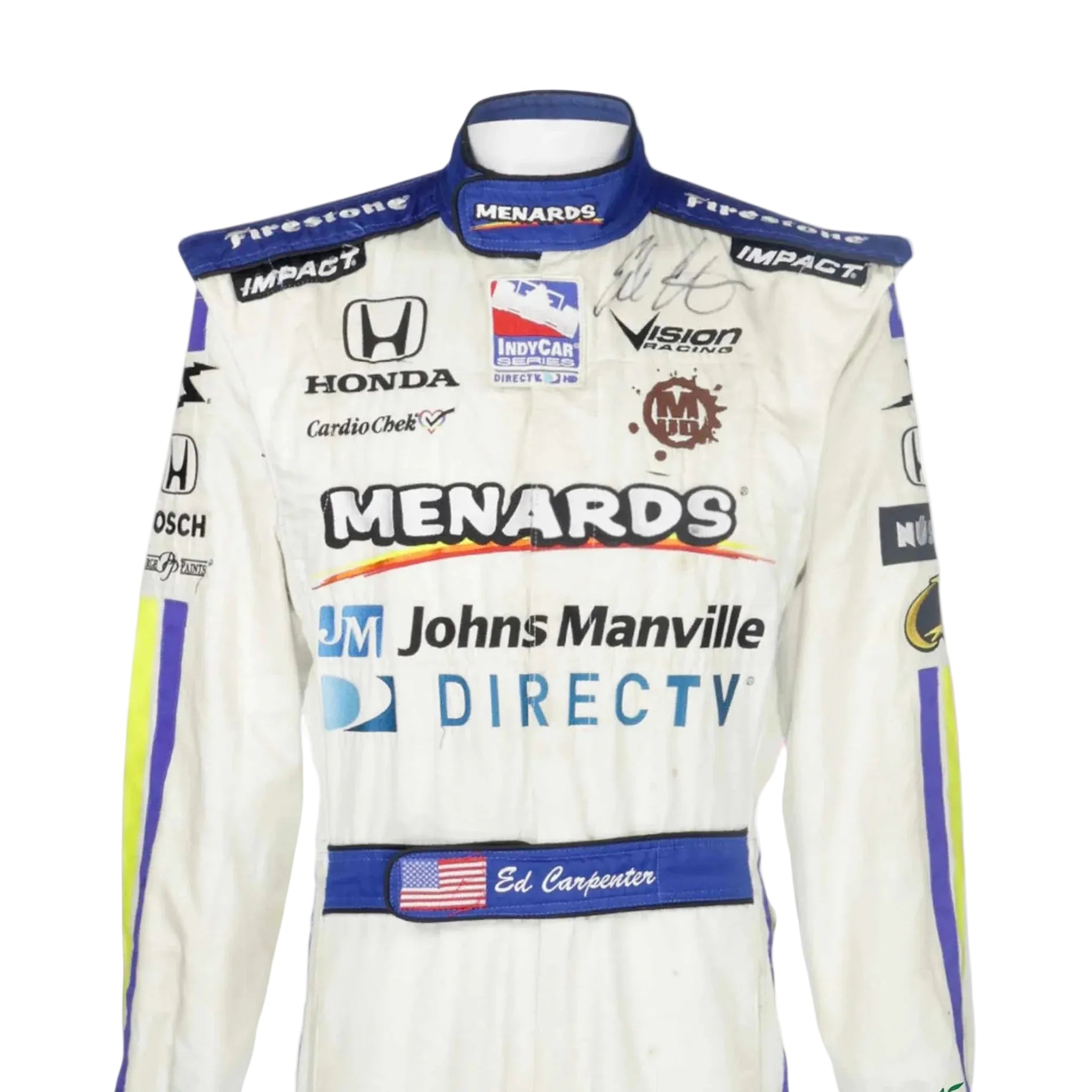 2008 Ed Carpenter Menards IndyCar Printed Race Suit