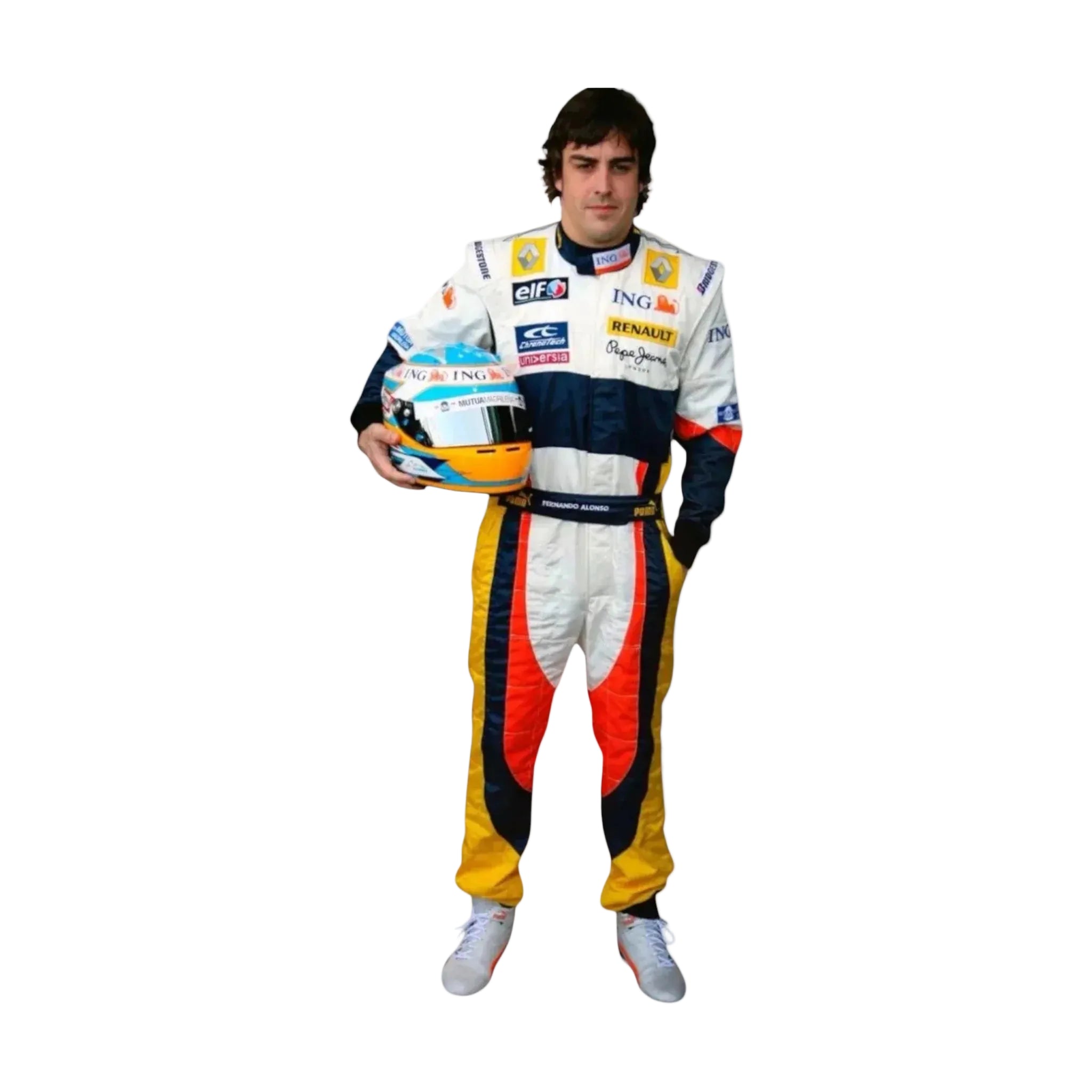 2008 Fernando Alonso Embroidered patches F1 Race Suit