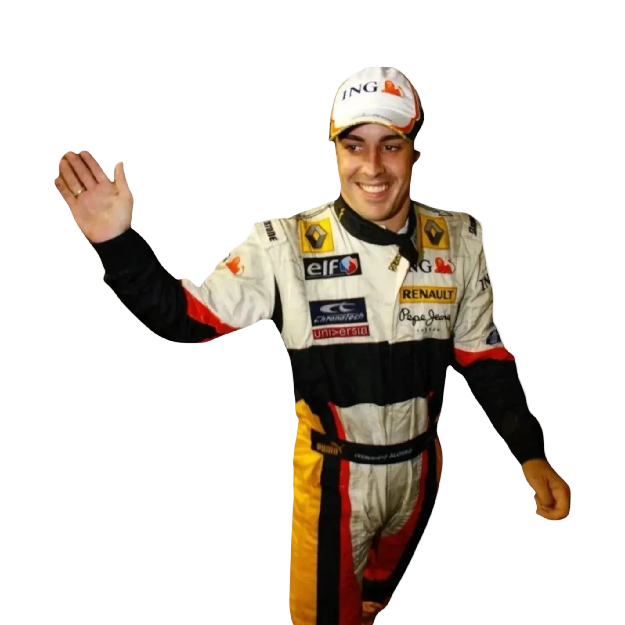 2008 Fernando Alonso Embroidered patches F1 Race Suit