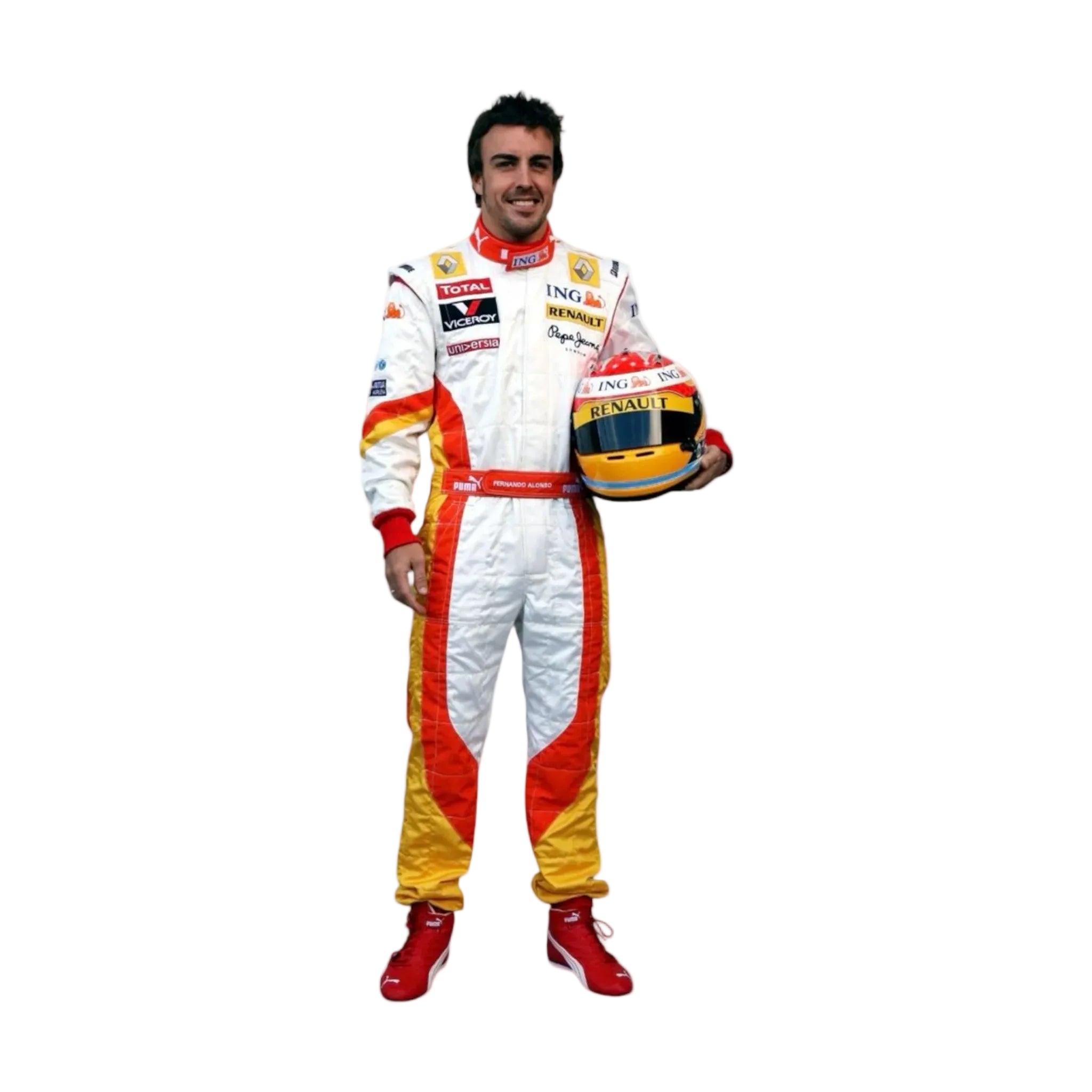 2009 Fernando Alonso Embroidered patches F1 Race Suit