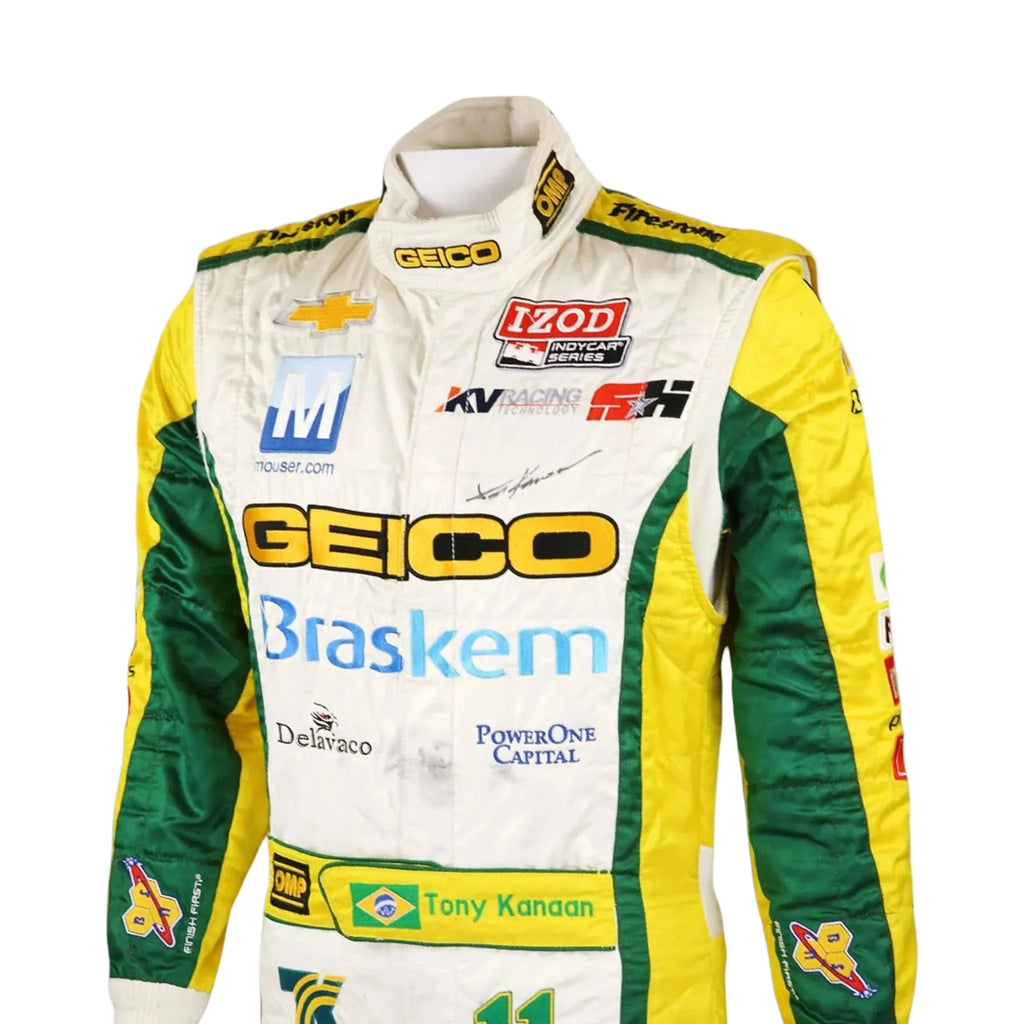 2012 Tony Kanaan KV Racing Technology IndyCar printed Race Suit
