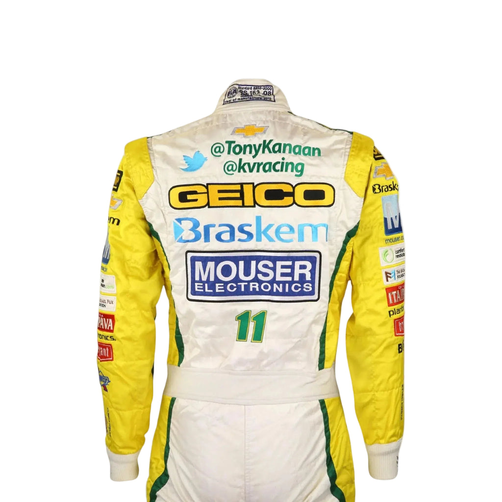 2012 Tony Kanaan KV Racing Technology IndyCar printed Race Suit