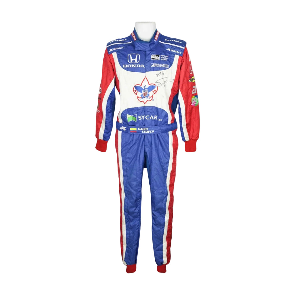 2016 Gabby Chaves Dale Coyne Racing IndyCar Printed Race Suit