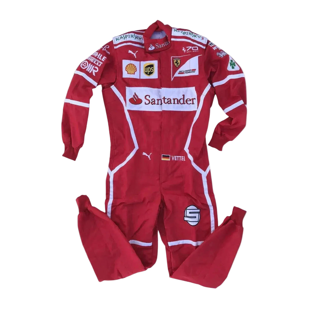 2017 Sebastian Vettel Embroidered patches F1 Race Suit