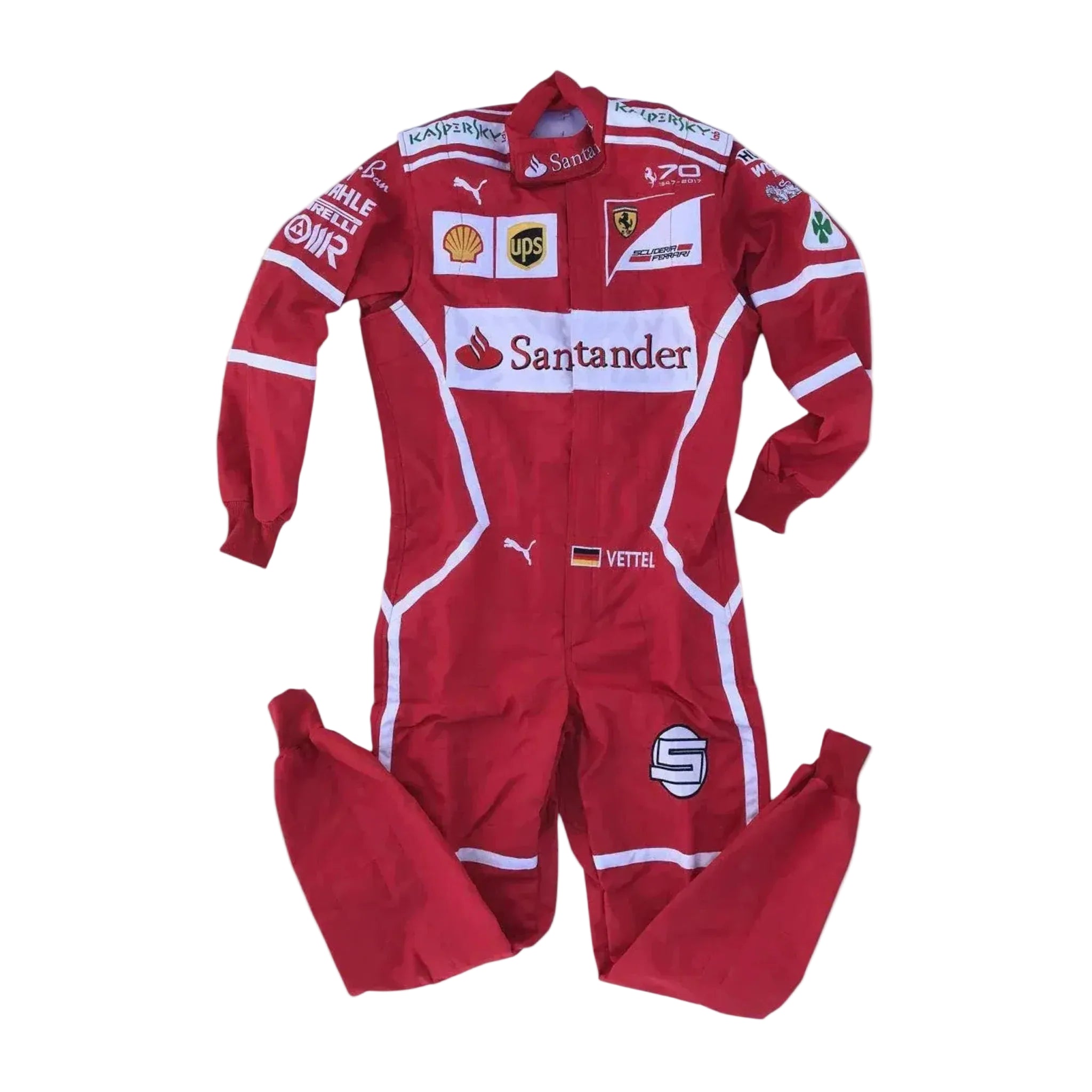 2017 Sebastian Vettel Embroidered patches F1 Race Suit