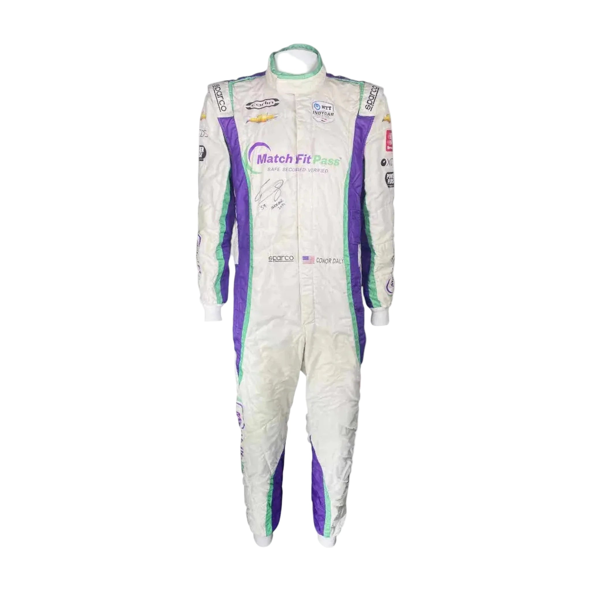 2021 Conor Daly Carlin Racing IndyCar Printed Race Suit