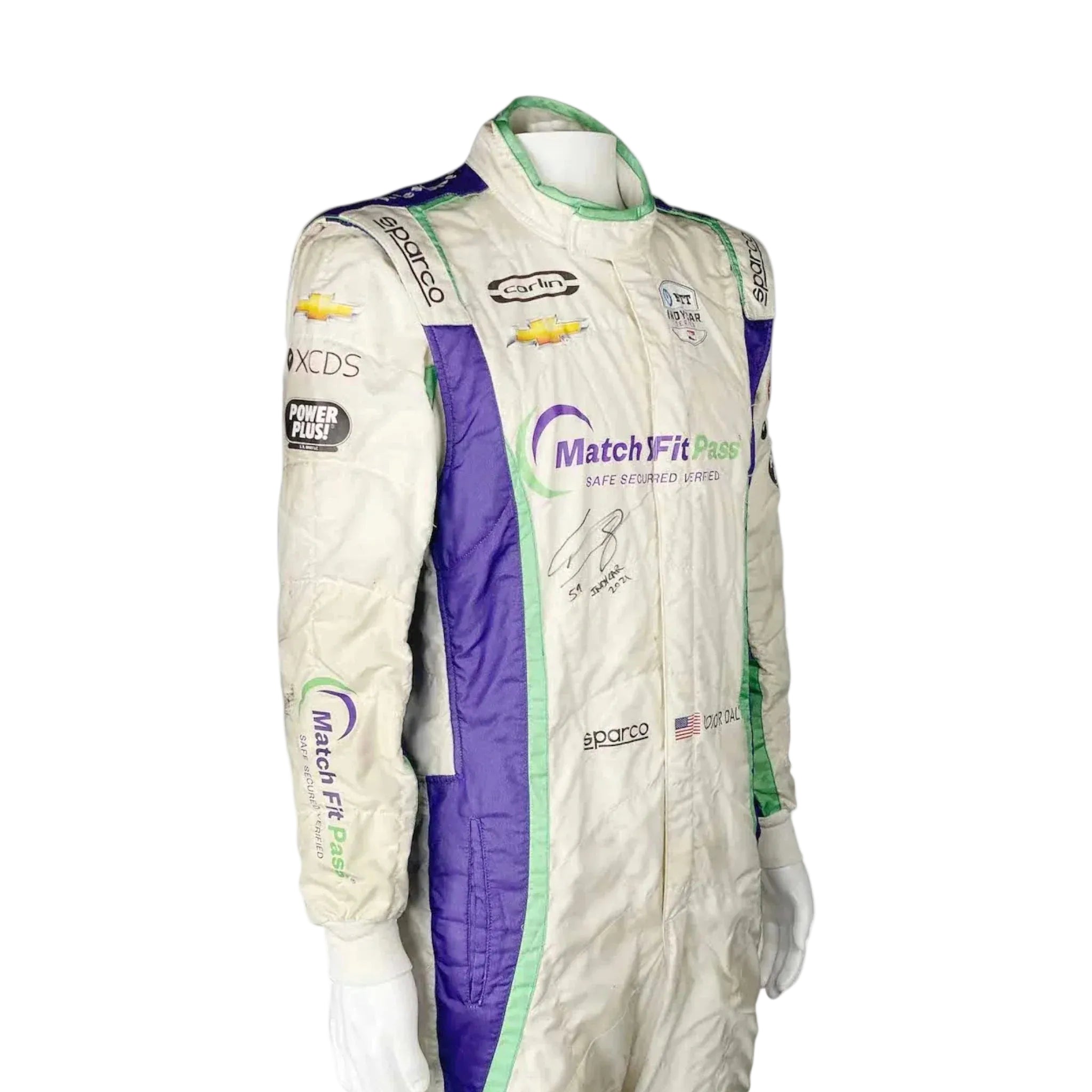 2021 Conor Daly Carlin Racing IndyCar Printed Race Suit