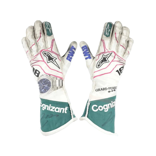 2021 Lance Stroll Aston Martin F1 Race Gloves