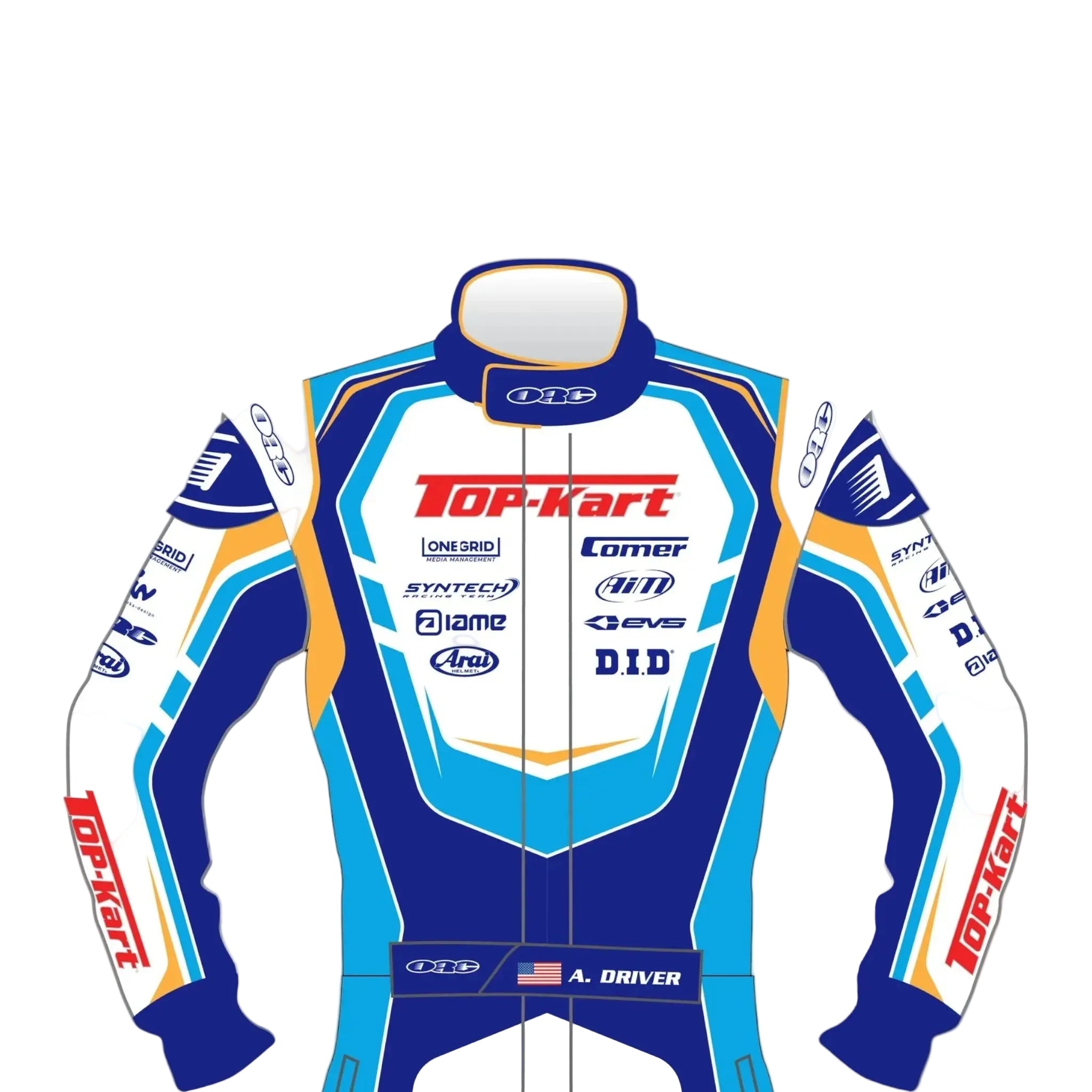 2023 Top Kart Racing Go Kart Race Suit