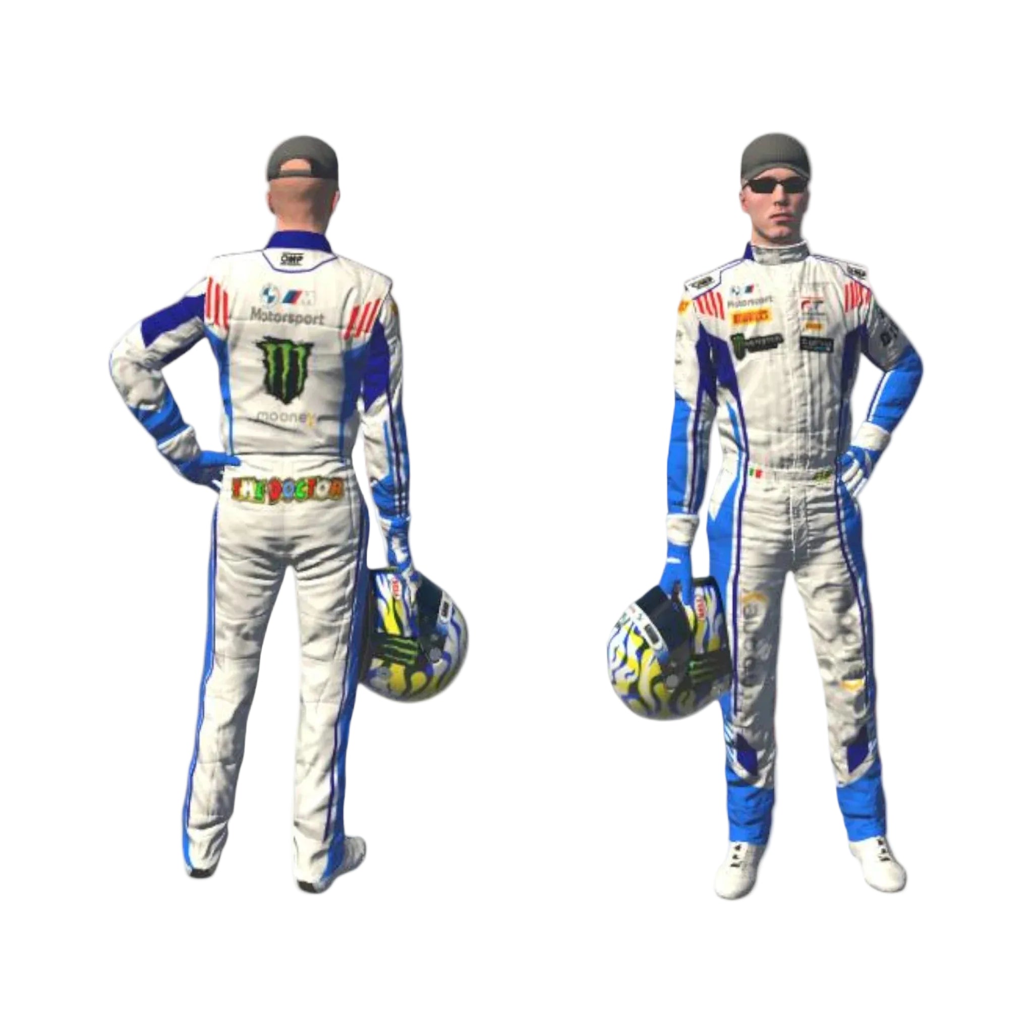 2023 Valentino Rossi BMW Motorsport Printed Race Suit