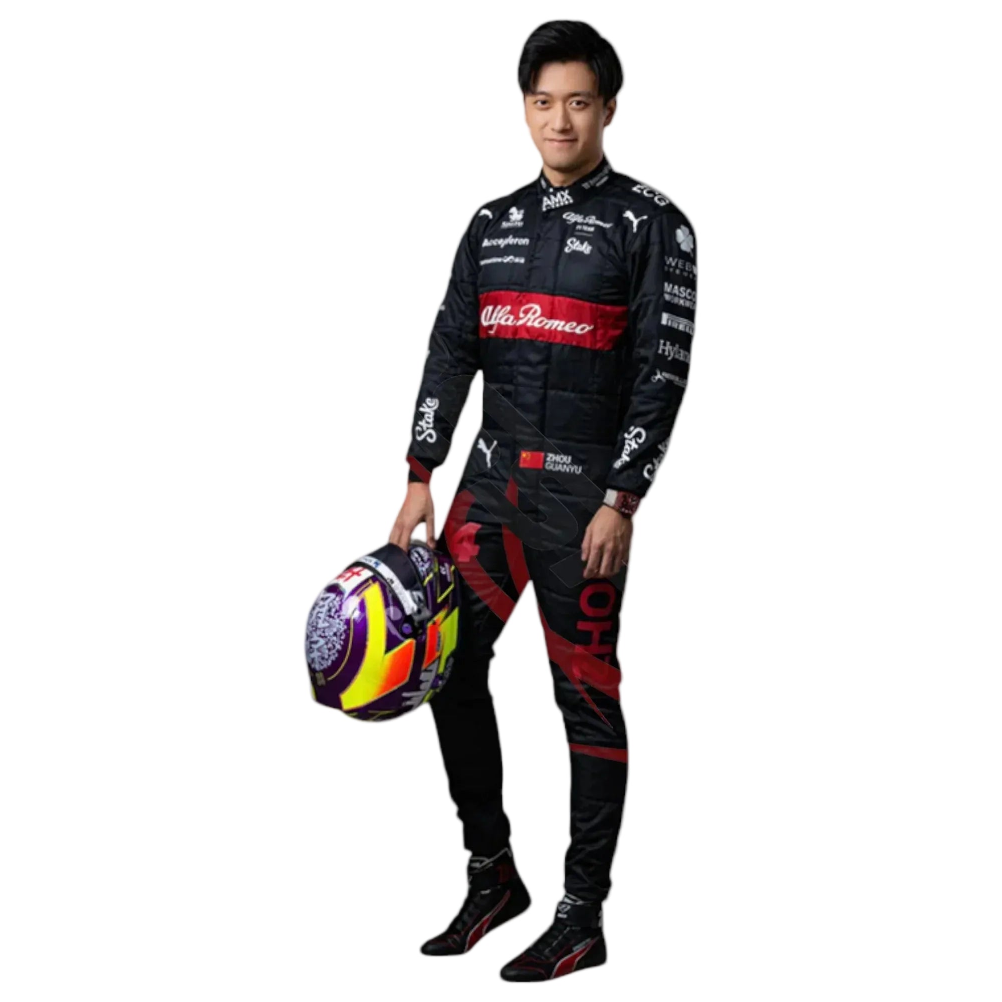 2023 Zhou Guanyu Alfa Romeo F1 Race Suit