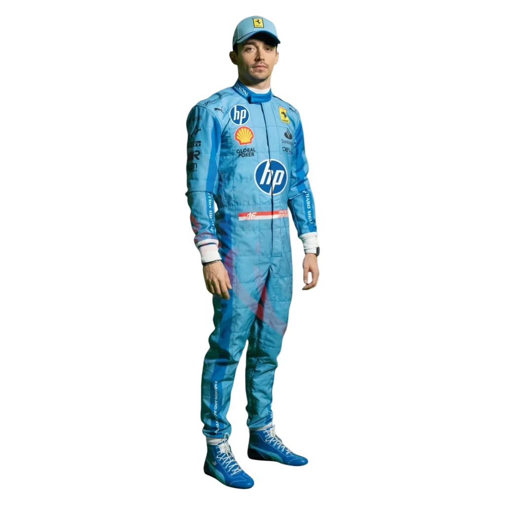 2024 Charles Leclerc Ferrari HP Miami Grand Prix F1 Race Suit