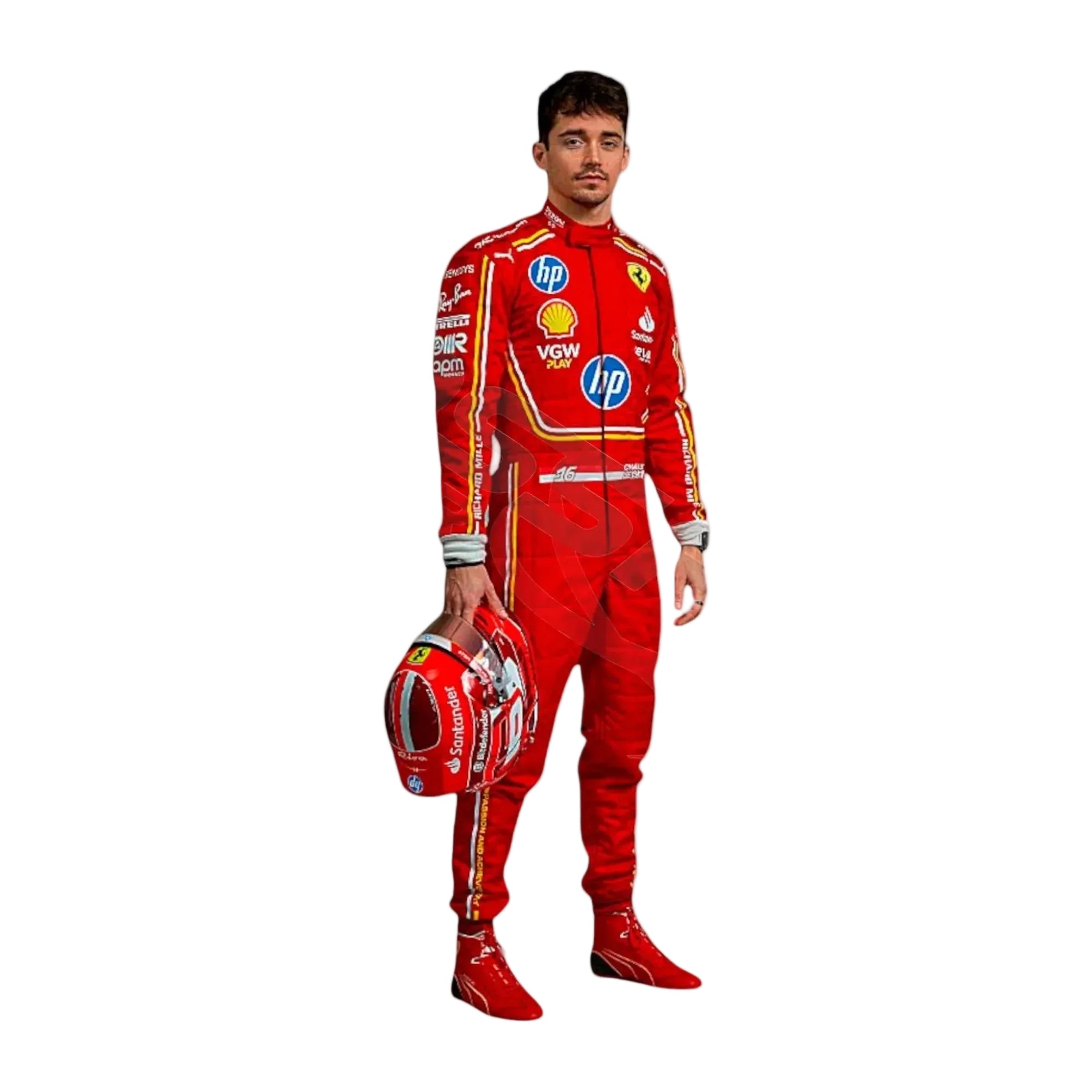 2024 Monaco GP Scuderia Ferrari Hp Charles Leclerc F1 Race Suit