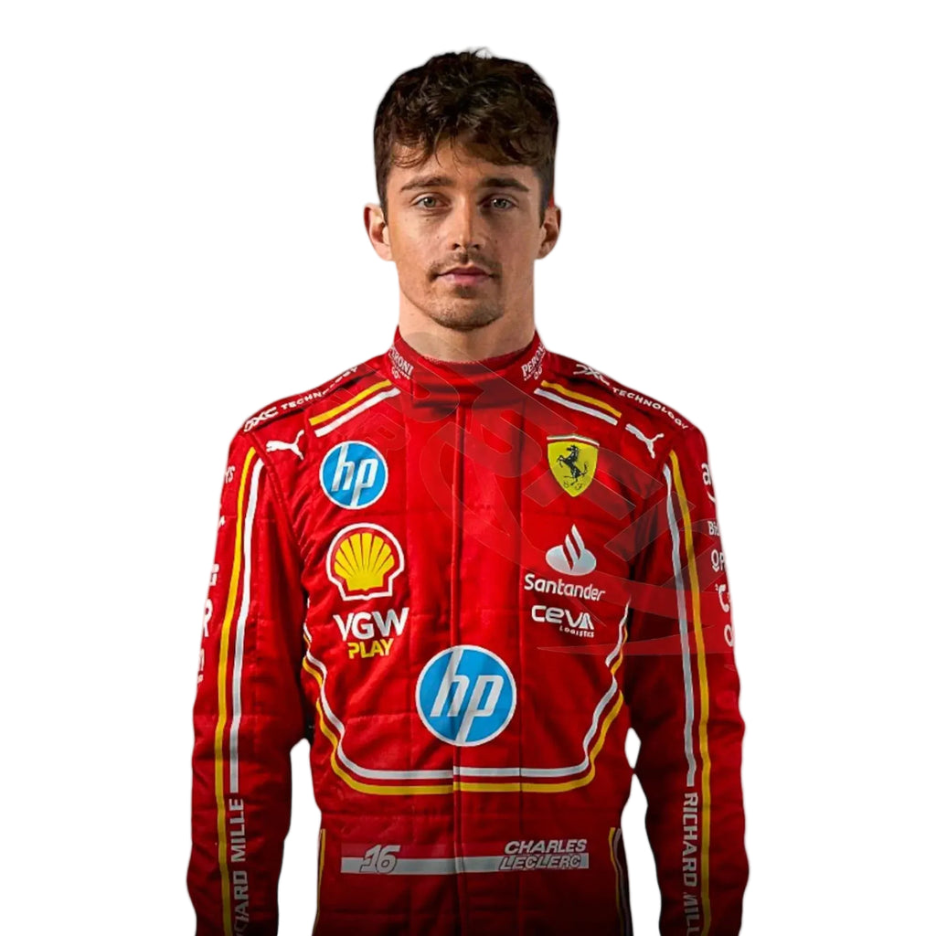 2024 Monaco GP Scuderia Ferrari Hp Charles Leclerc F1 Race Suit