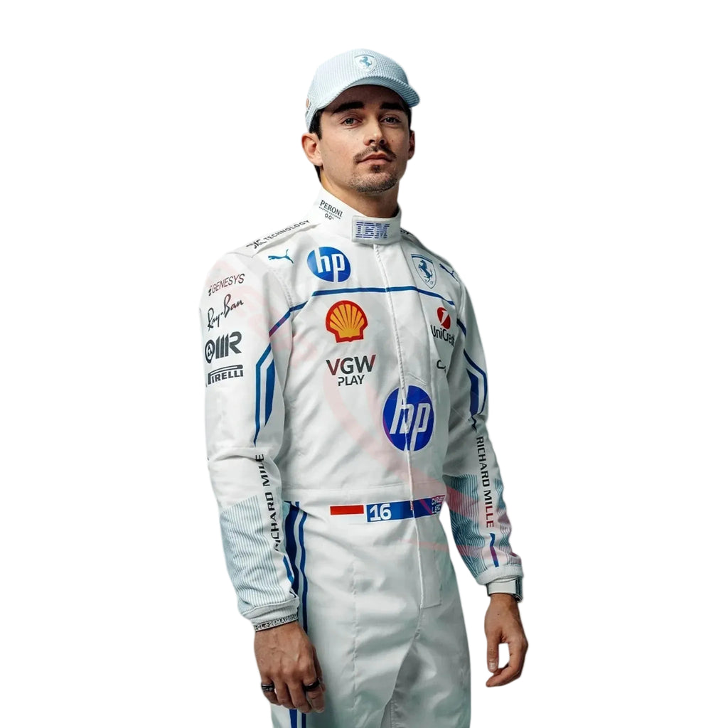 2025 Charles Leclerc Scuderia Ferrari Hp Monaco GP Race Suit