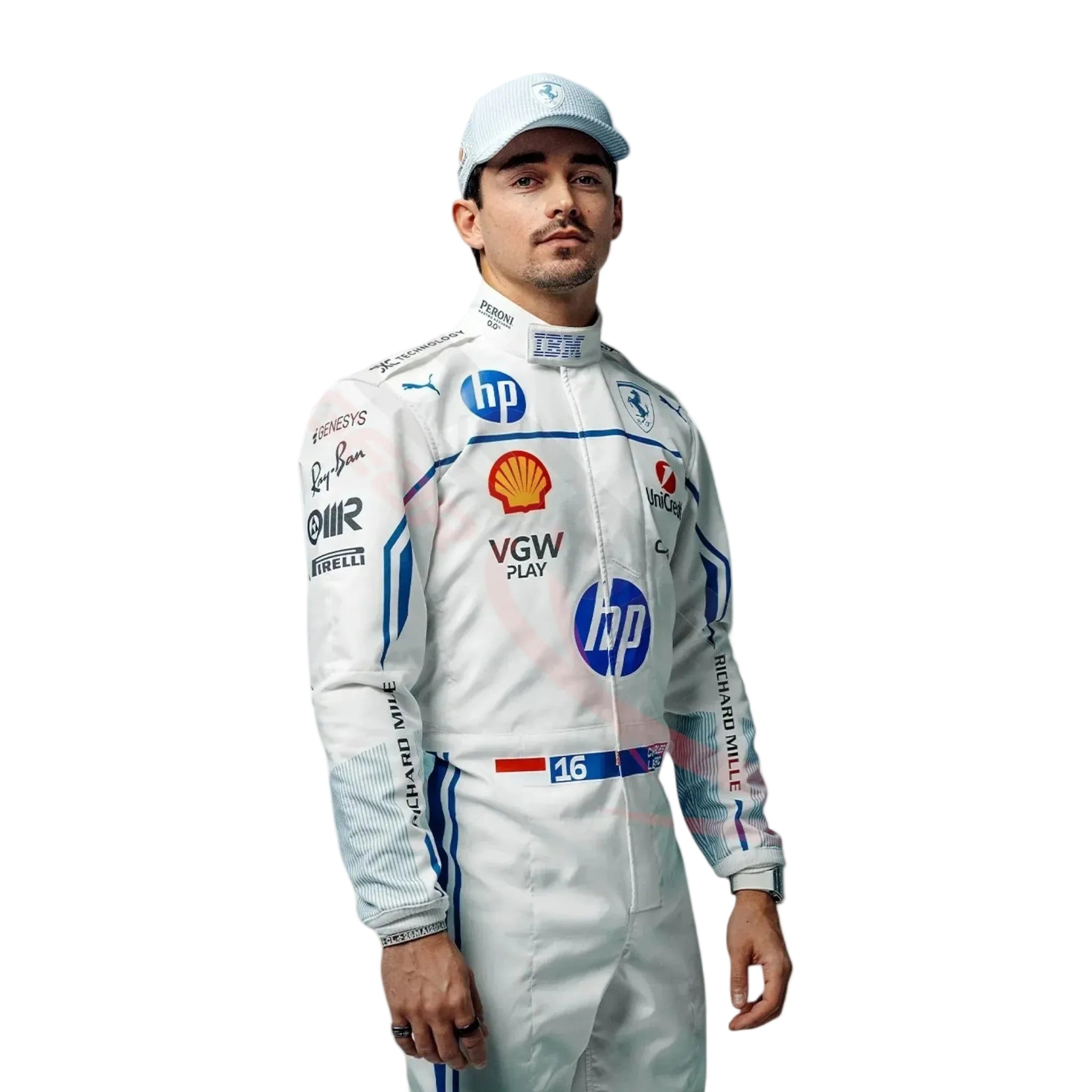 2025 Charles Leclerc Scuderia Ferrari Hp Monaco GP Race Suit