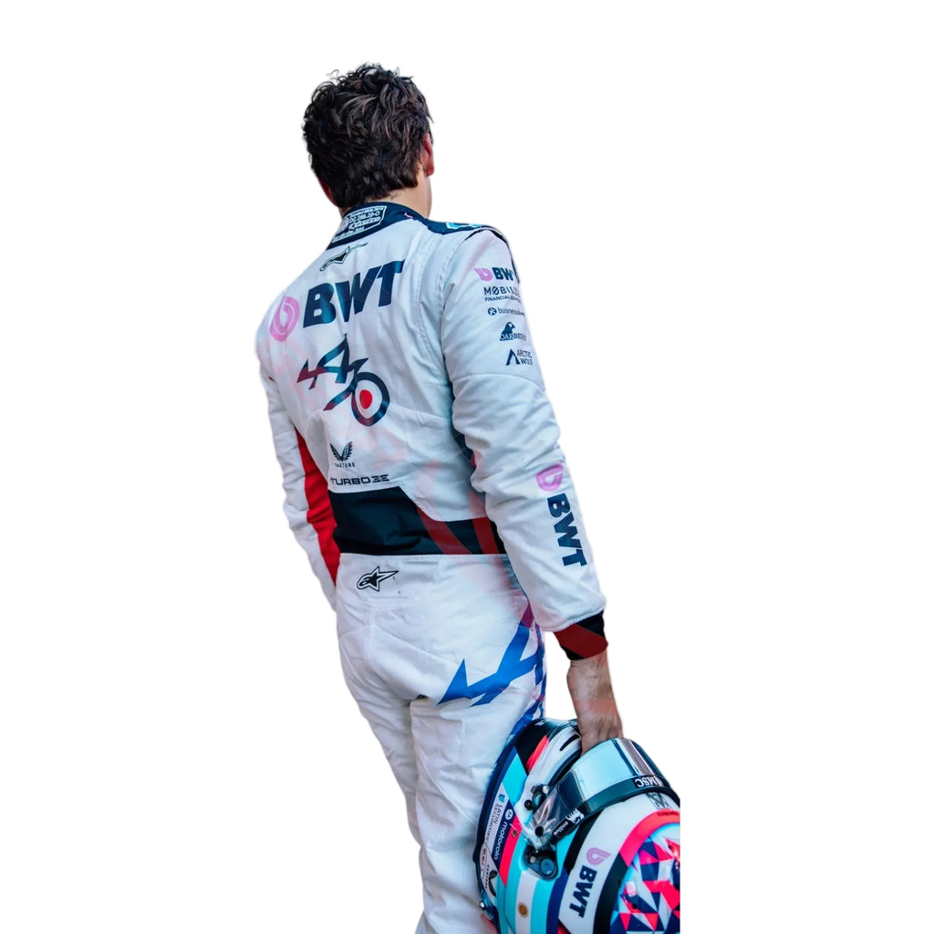 2025 Pierre Gasly Spanish GP celebrate 70 years Race Suit