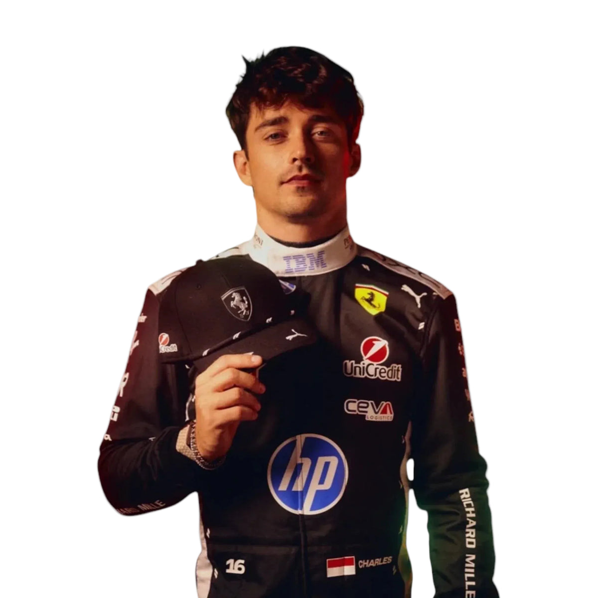2026 Charles Leclerc Scuderia Ferrari HP Singapore GP F1 Race Suit