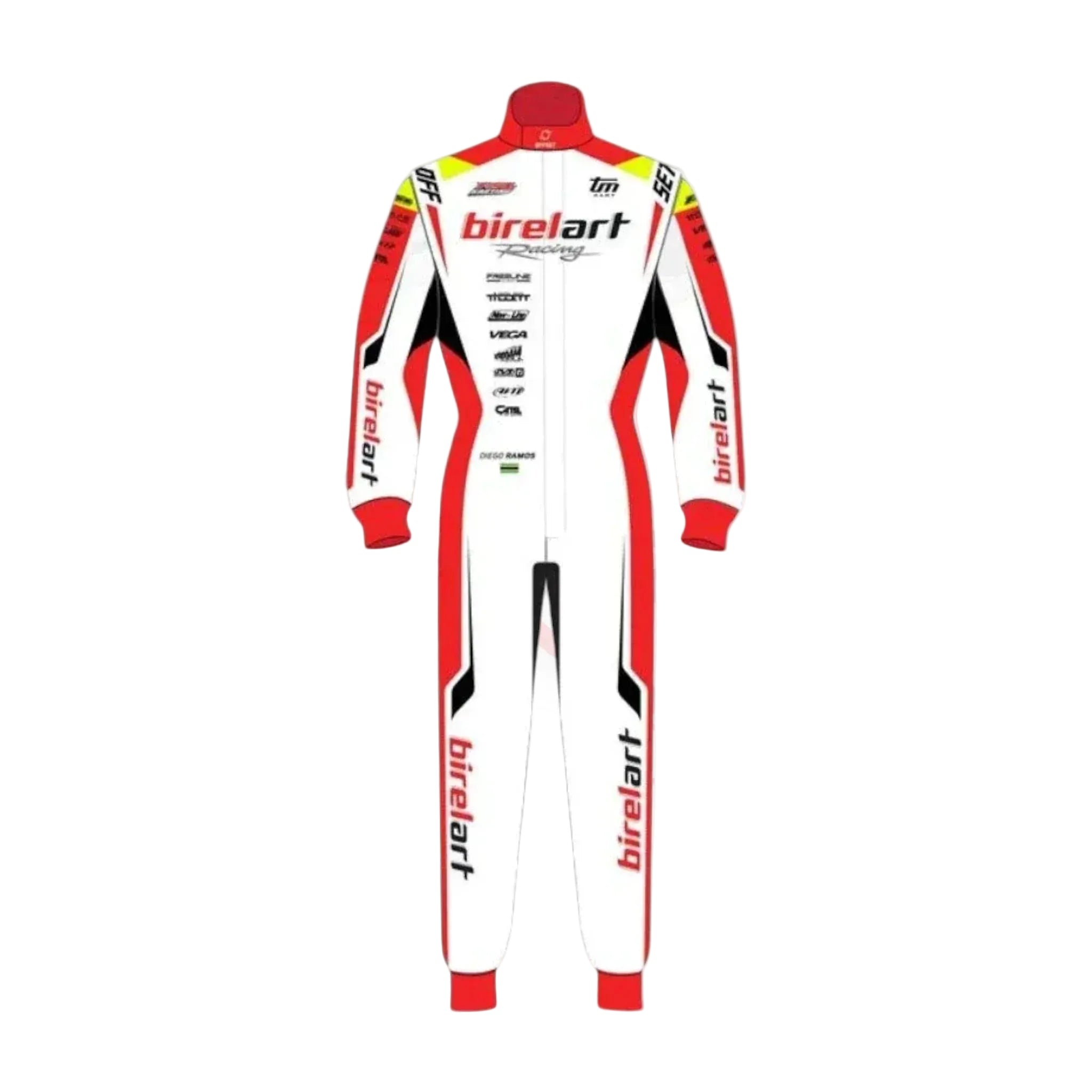 2026 Offset PSL BirelART Karting Race Suit  Red and White
