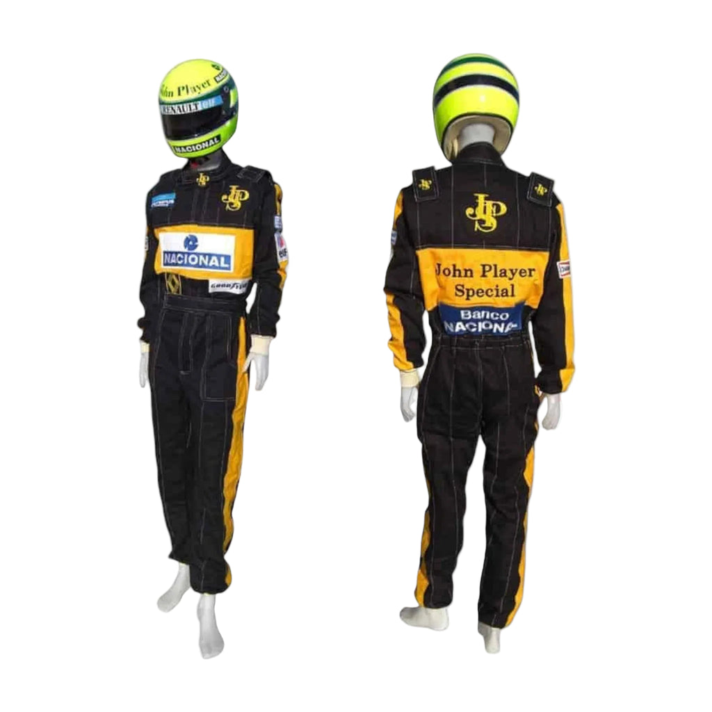 Ayrton Senna 1985 Lotus F1 Printed Race Suit