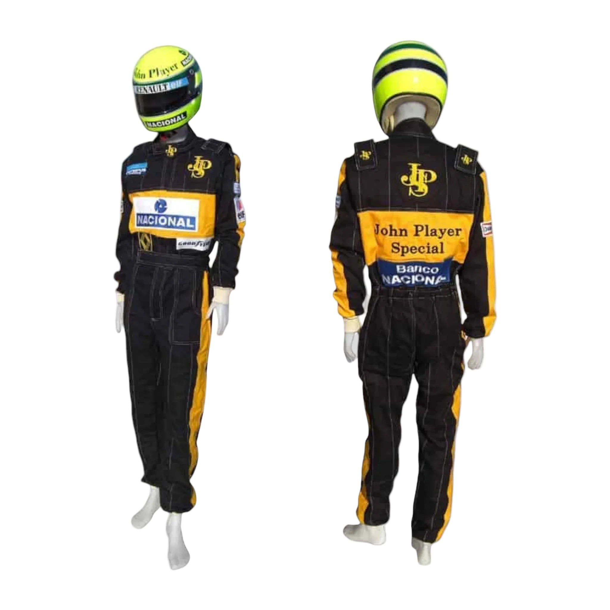 Ayrton Senna 1985 F1 JPS Embroidery Race Suit