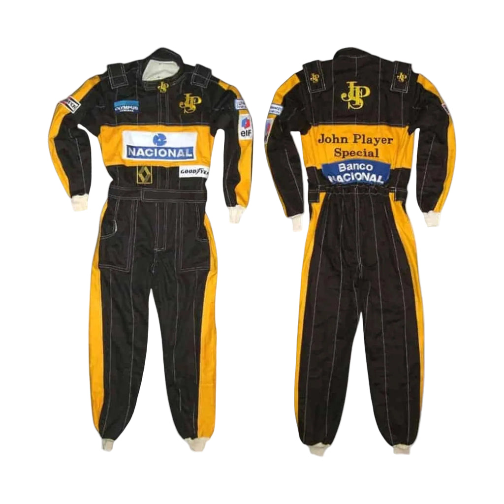Ayrton Senna 1985 F1 JPS Embroidery Race Suit
