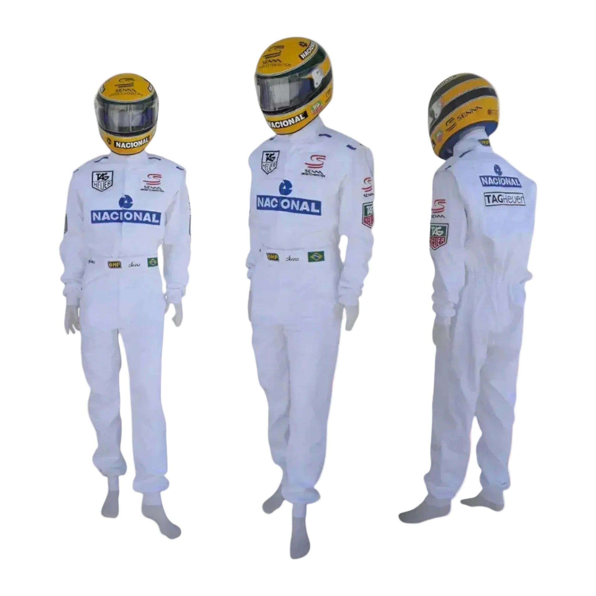 Ayrton Senna 1993 Embroidered patches F1 Race Suit
