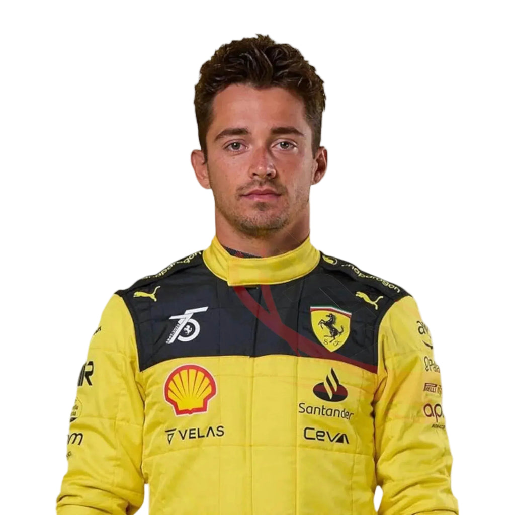 Charles Leclerc Ferrari's 75th anniversary F1 Suit Special Edition