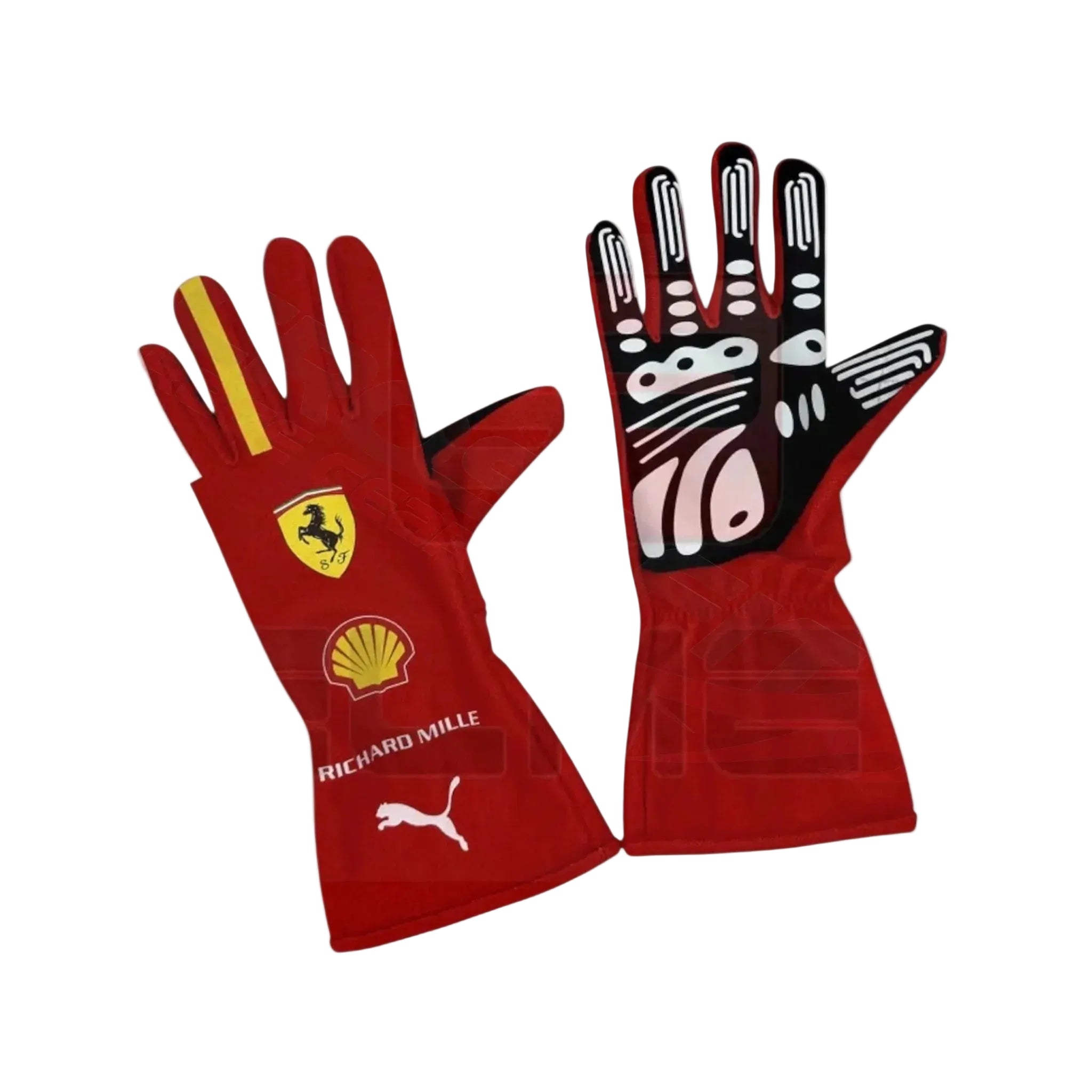 Williams Kart Racing Ferrari Racing Gloves-2024 Charles Leclerc Official Gloves – Club Kart ...