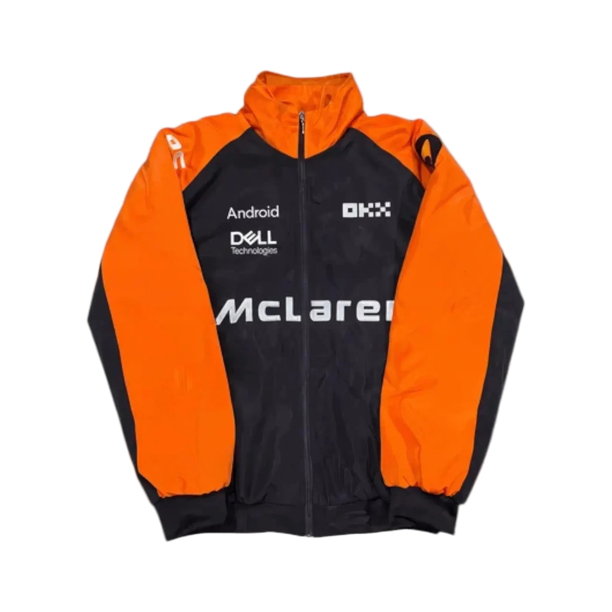 McLaren F1 Classic Vintage Jacket  Orange And Black