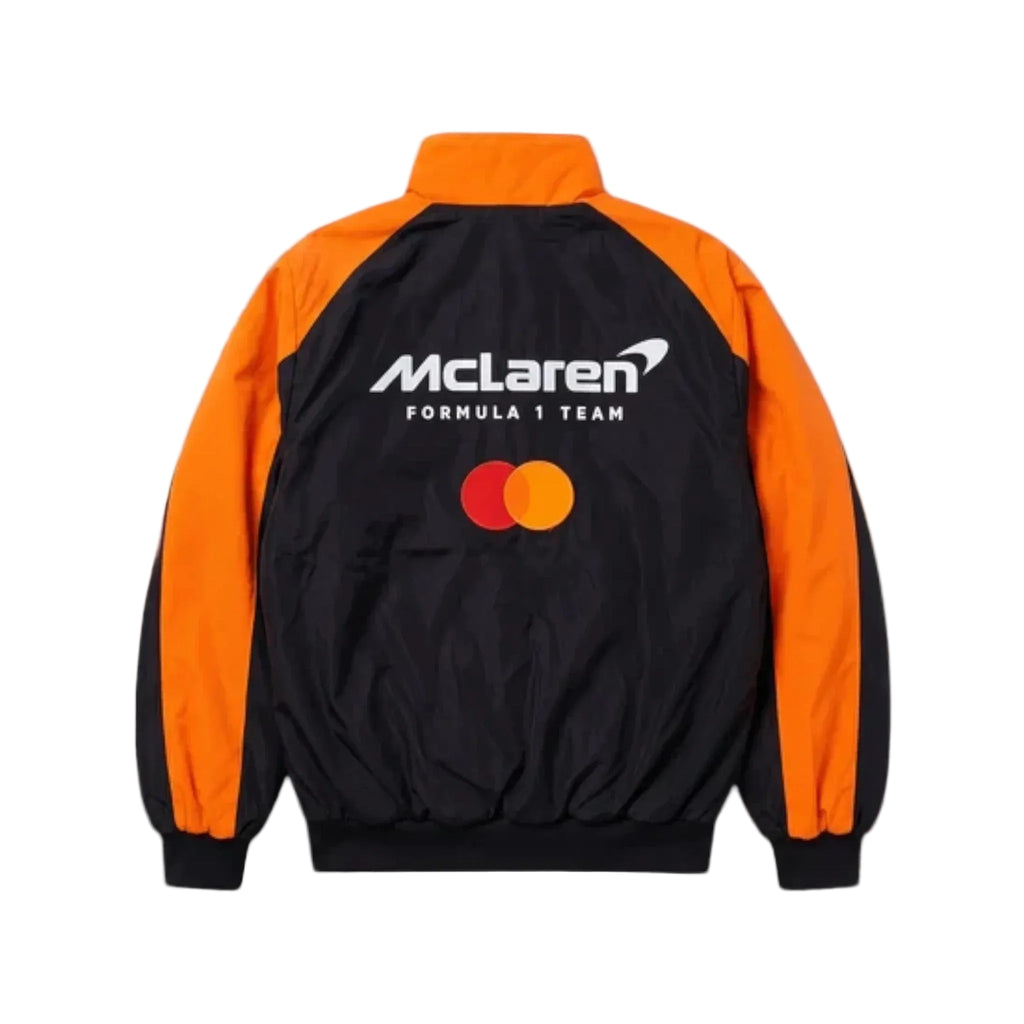 McLaren F1 Classic Vintage Jacket  Orange And Black