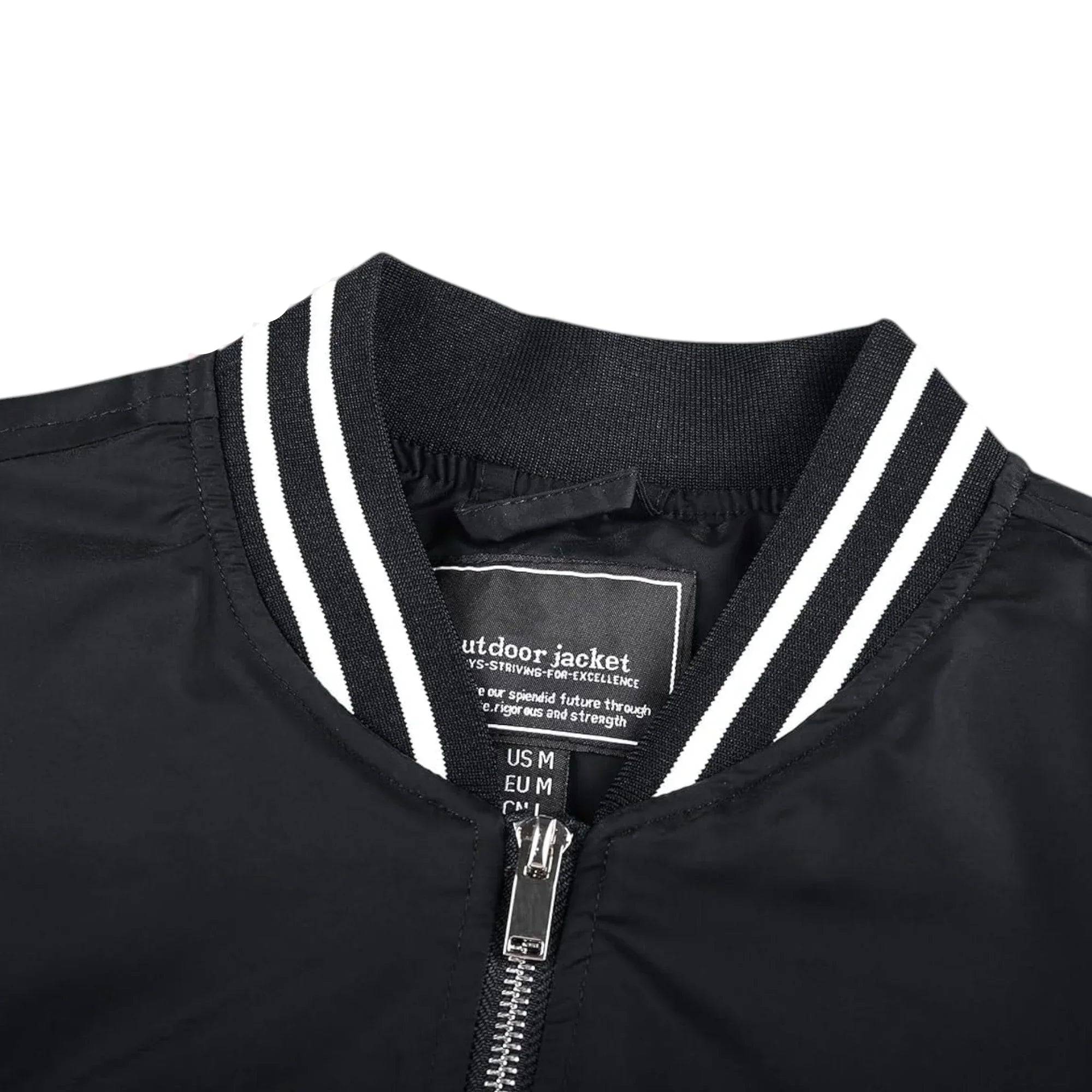 Men's Lightweight Bomber Jacket - Black