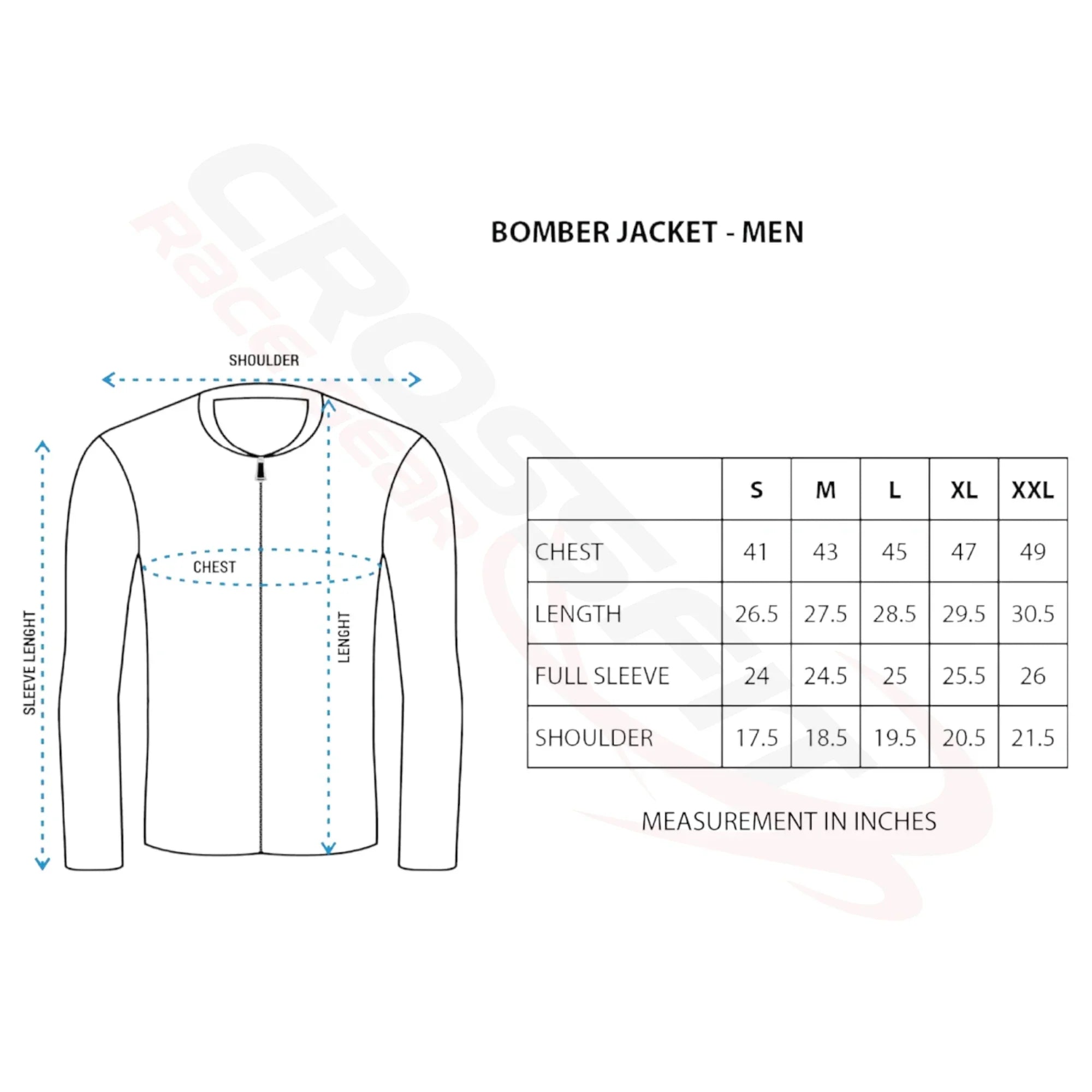 Men's Lightweight Bomber Jacket - Blue