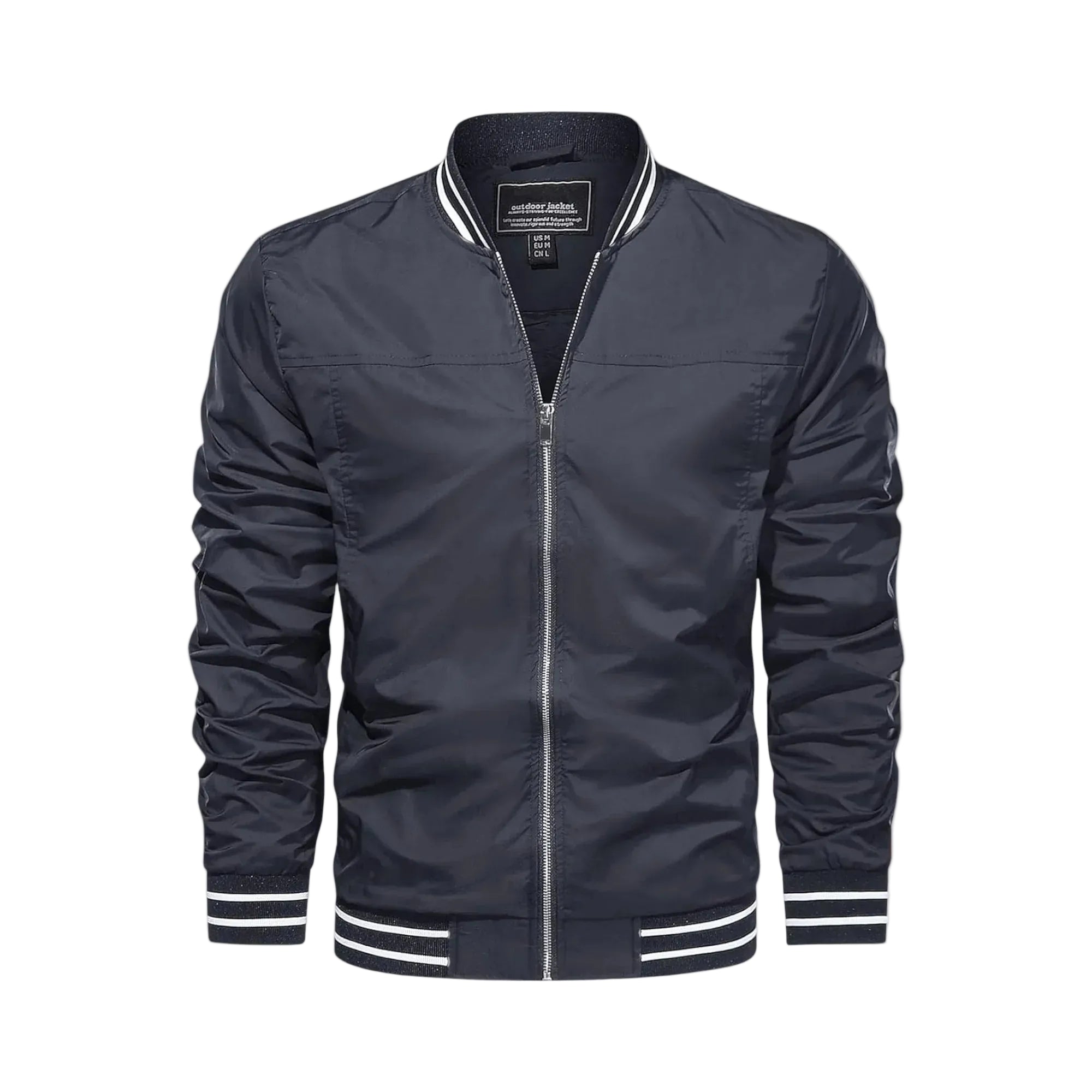 Men's Lightweight Bomber Jacket - Grey
