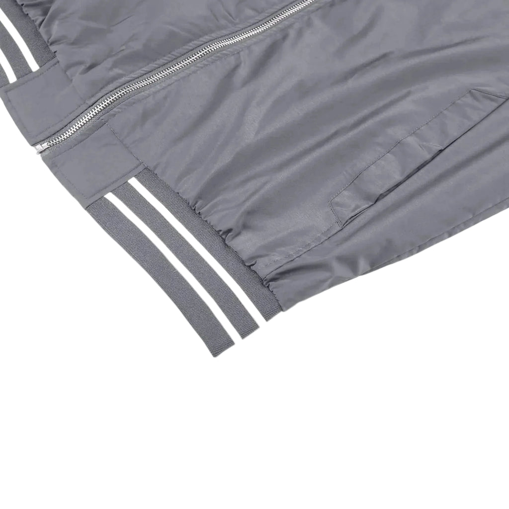Men's Lightweight Bomber Jacket - Light Grey