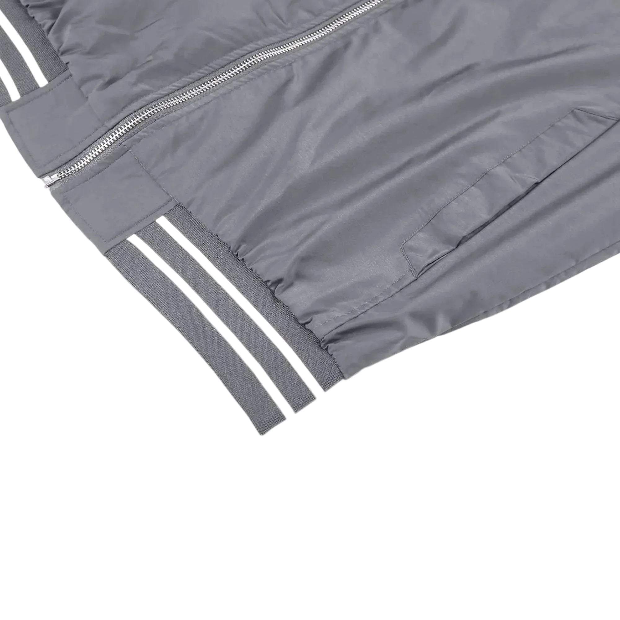 Men's Lightweight Bomber Jacket - Light Grey