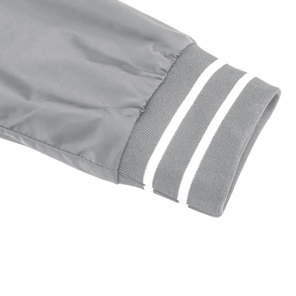 Men's Lightweight Bomber Jacket - Light Grey