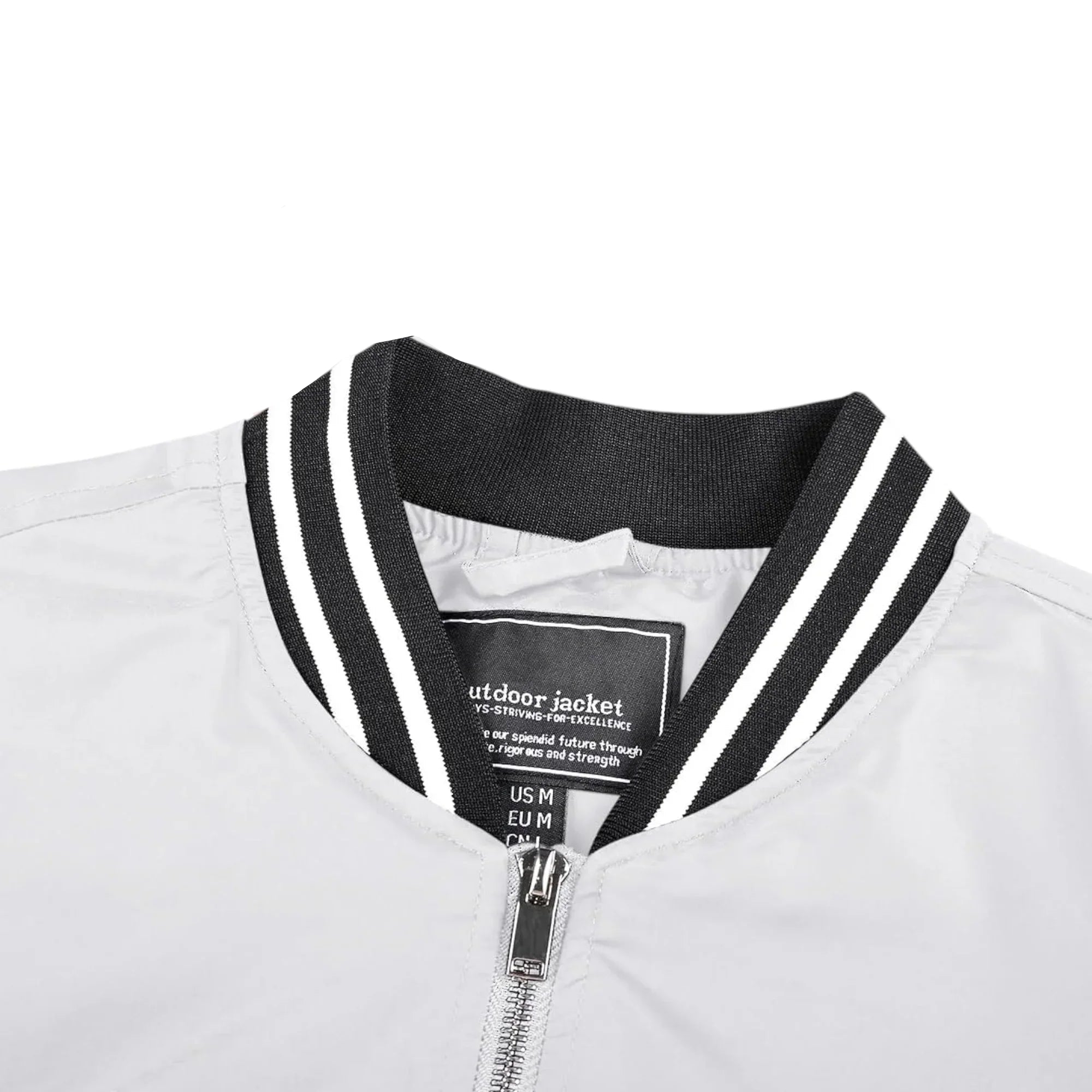 Men's Lightweight Bomber Jacket - White