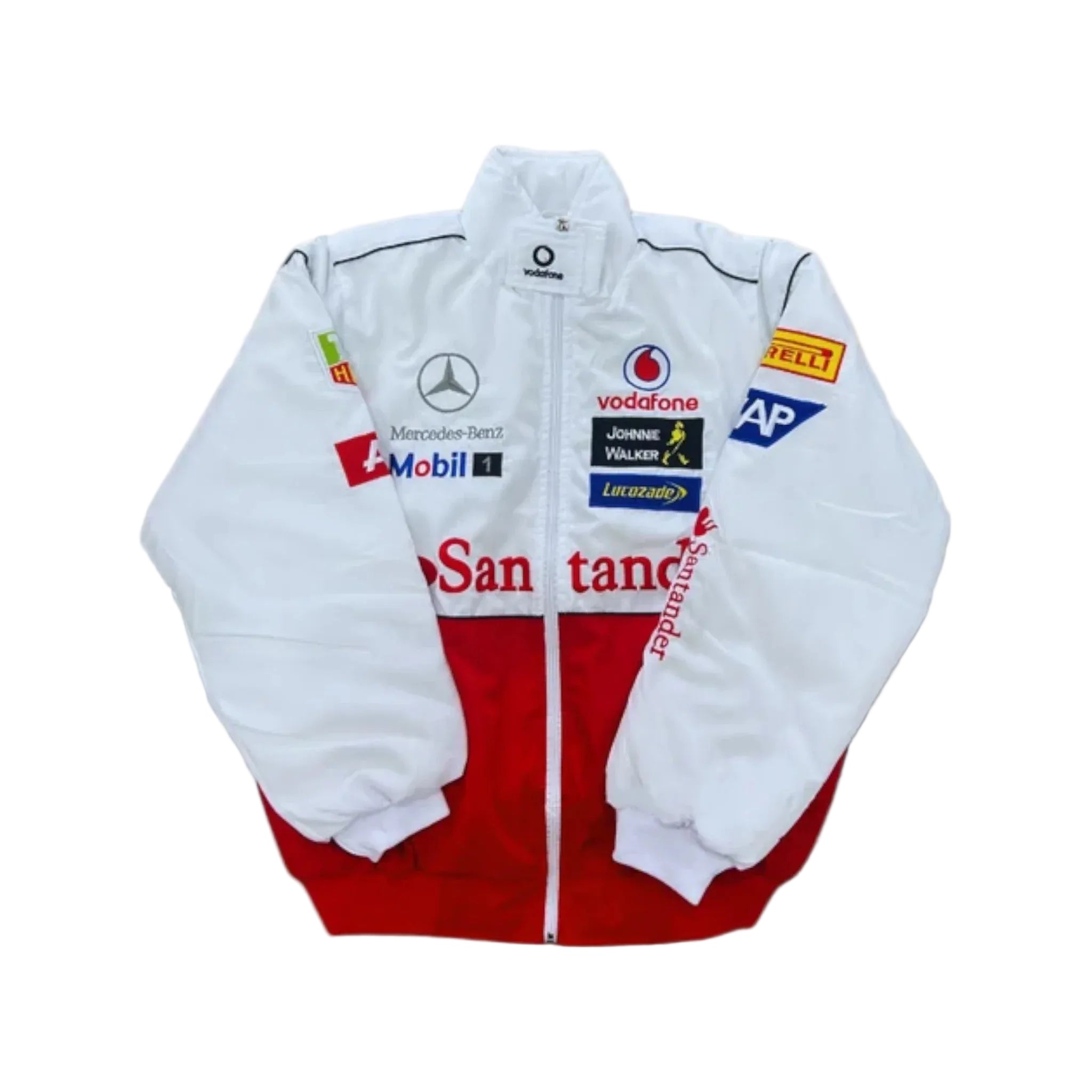 Mercedes White Racing Vintage Jacket