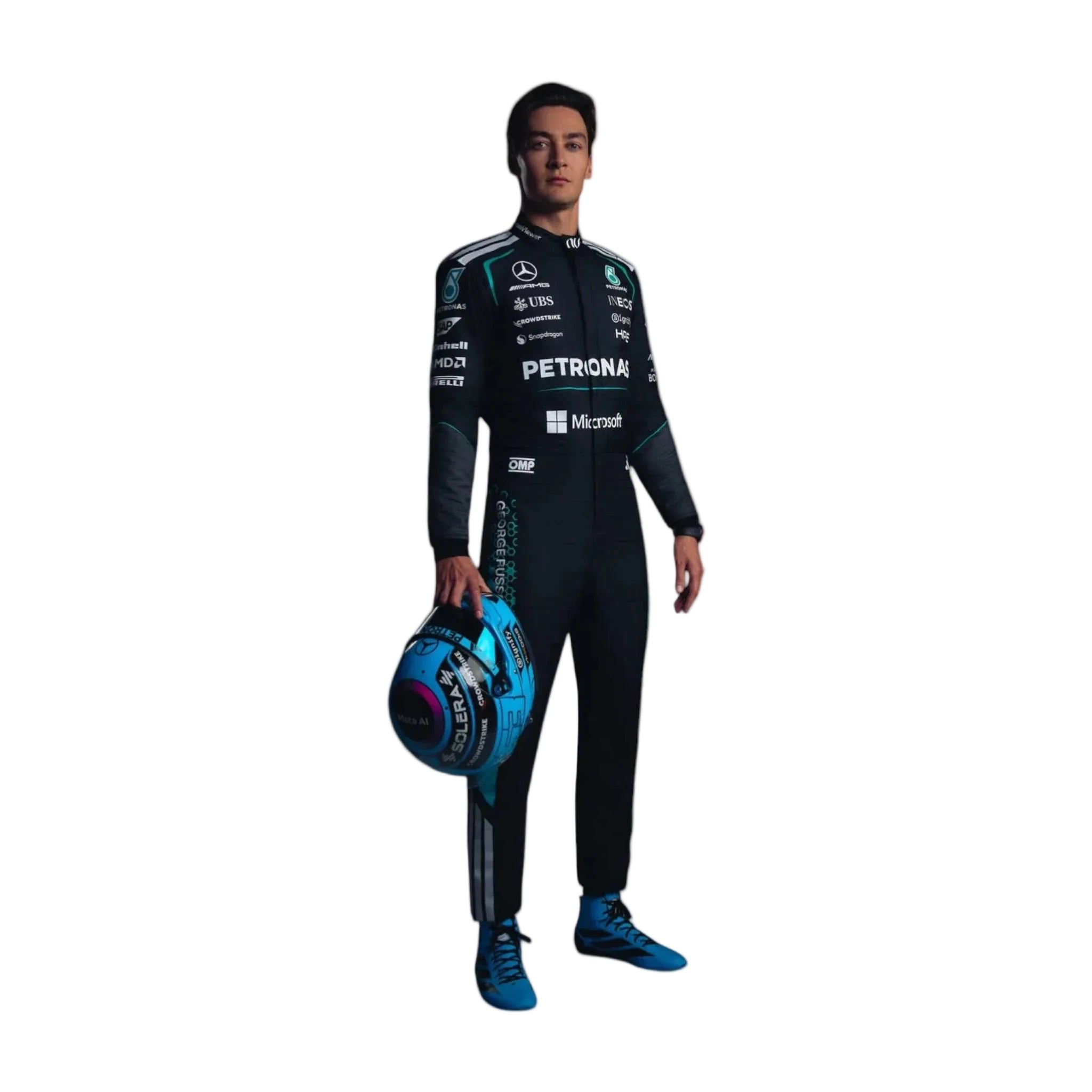 NEW 2026 George Russell Mercedes F1  Race Suit Replica  Microsoft