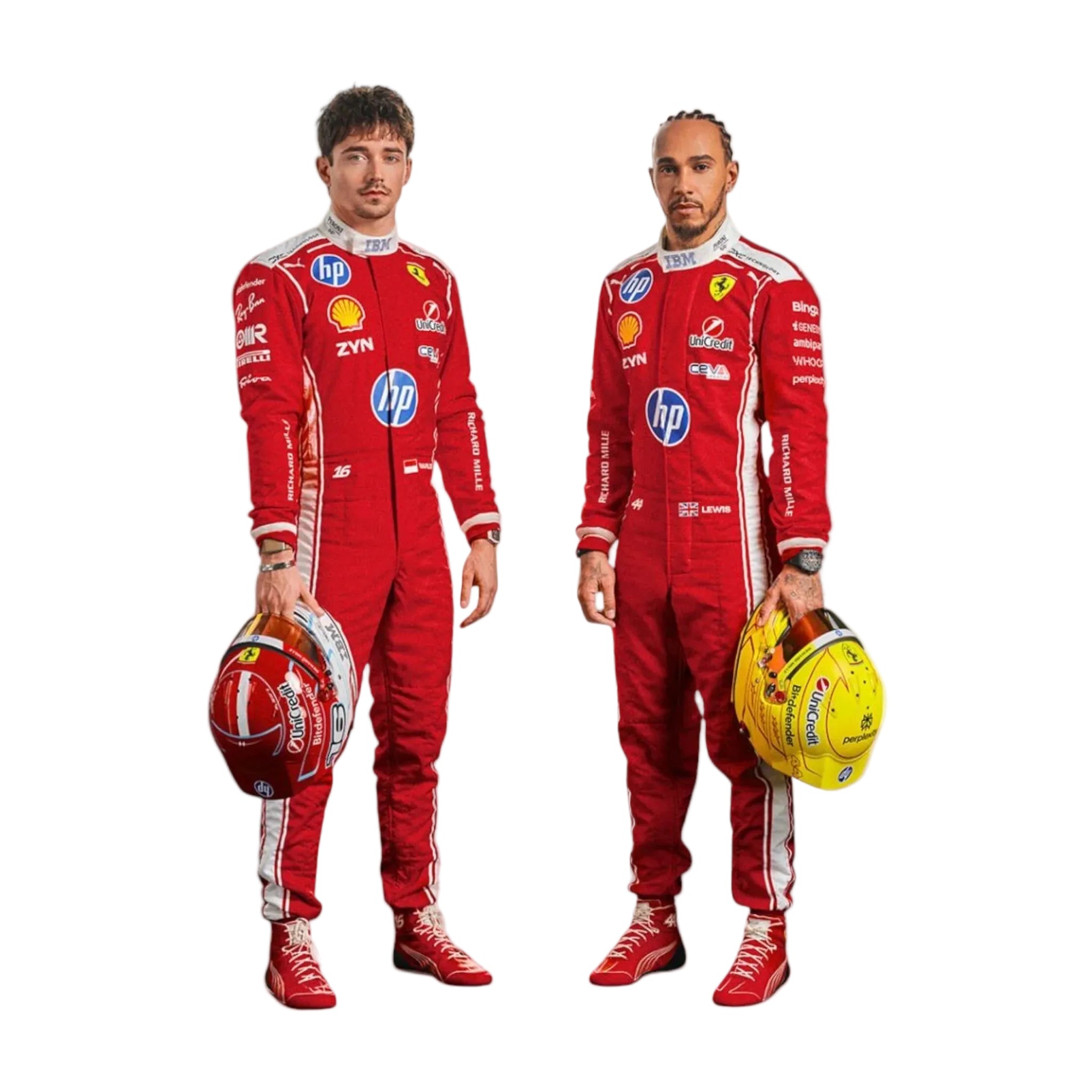 NEW 2026 Lewis Hamilton Scuderia Ferrari HP F1 Race Suit Replica