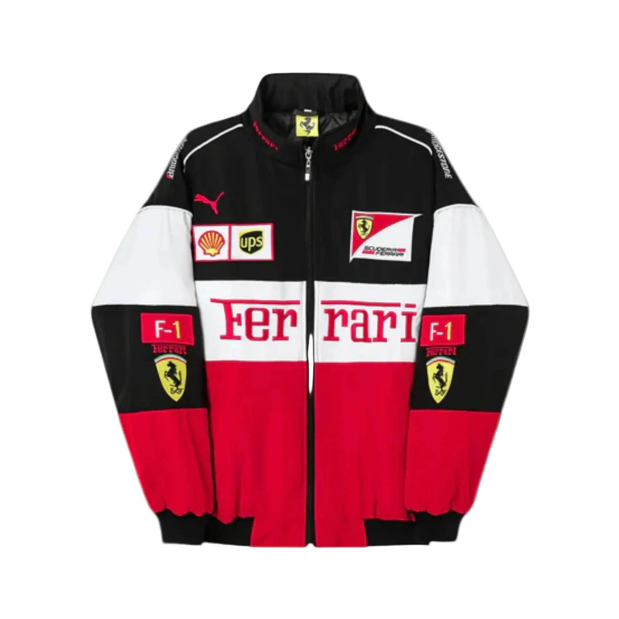 Scuderia Ferrari Vintage Jacket  Black, Red And White